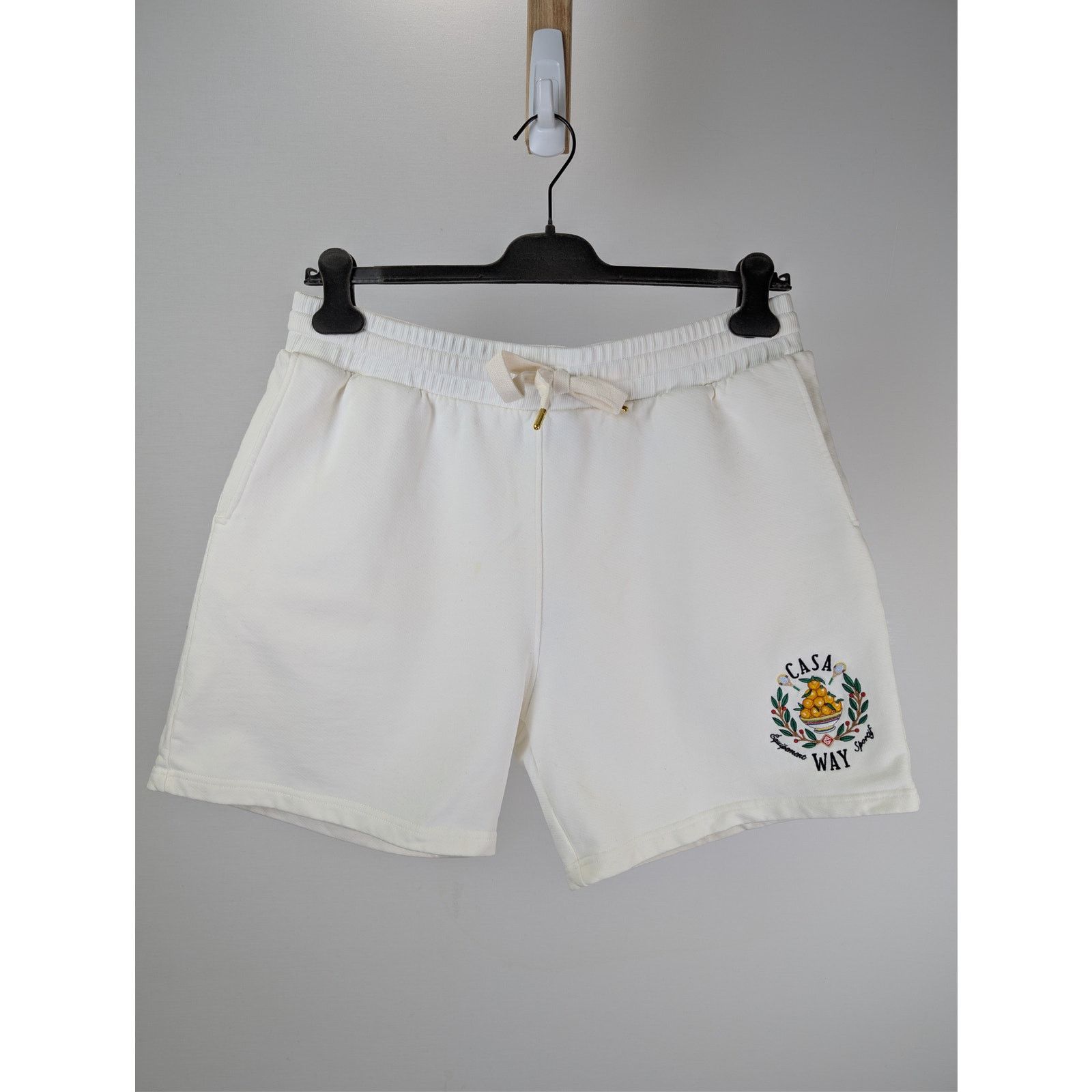 Casablanca o1rshd1 CC20 Off-White Loopback Embroidered Sweatshort Short Size US 36 / EU 52 - 2 Thumbnail