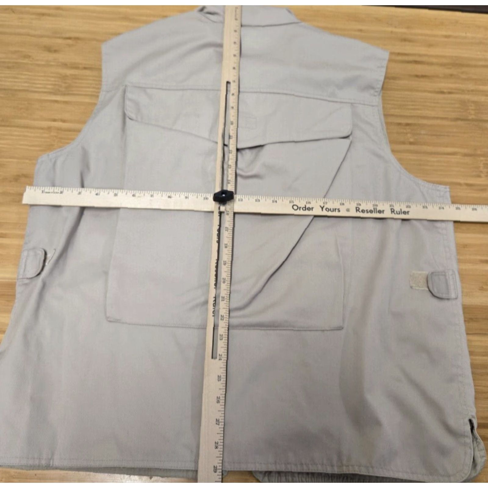 Banana Republic VINTAGE Banana Republic Safari Vest Jacket Men XL Beige 100% Cotton Canvas Hood Hidden Pockets Zipper Stand-Up Collar Outdoor Safari 80s 90s Size US XL / EU 56 / 4 - 6 Thumbnail