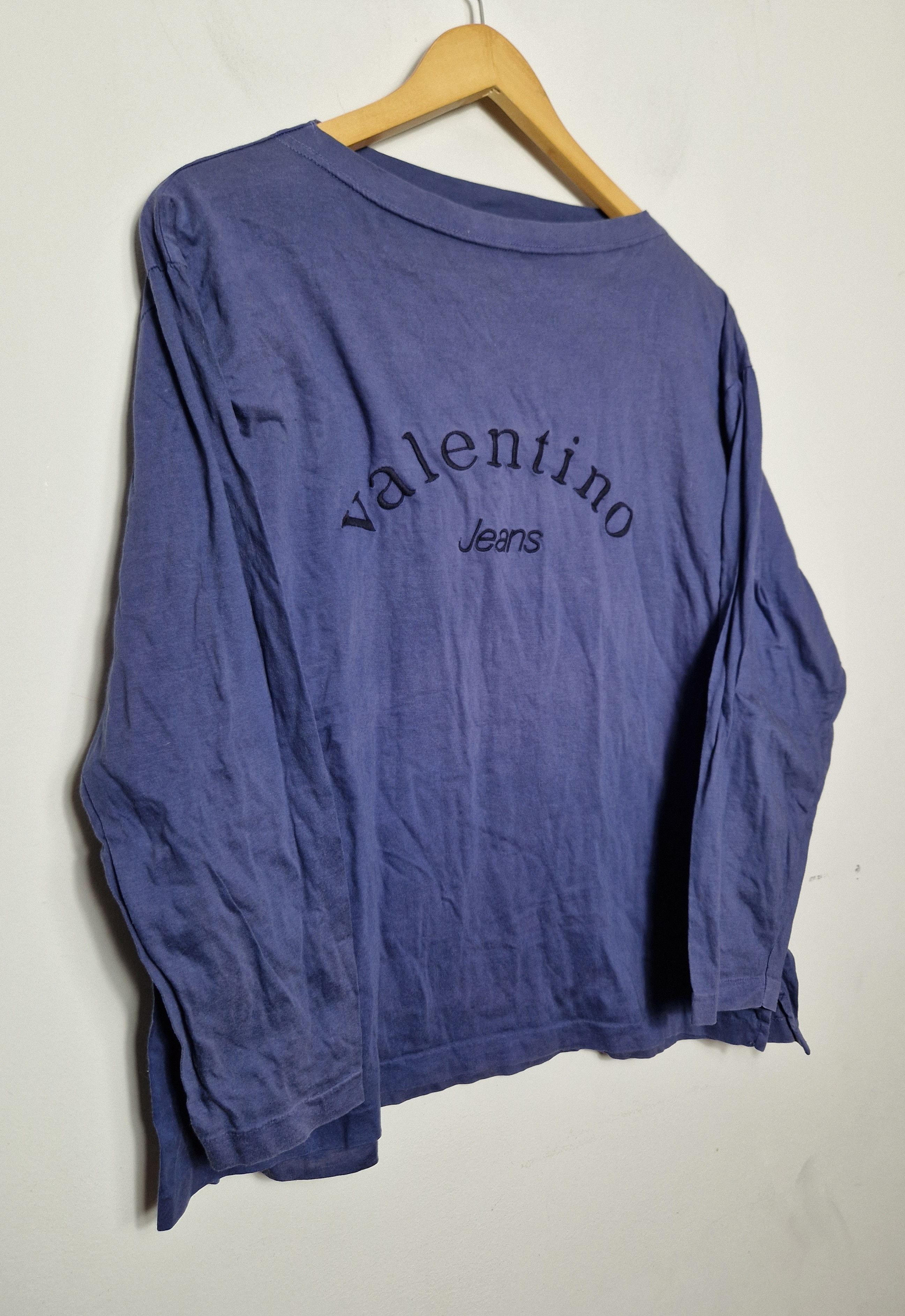 Valentino × Vintage Valentino vintage logo longsleeve Size L / US 10 / IT 46 - 2 Thumbnail