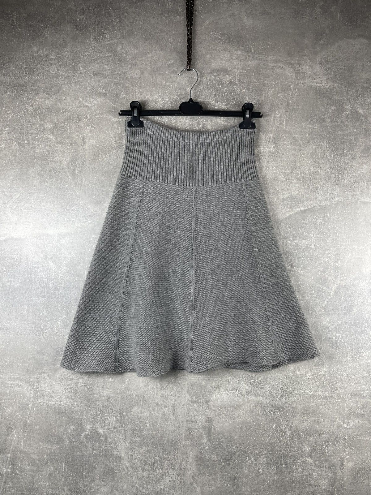 Fabiana Filippi Fabiana Filippi Cashmere Knit Flared Skirt Grey Size 27" / US 4 / IT 40 - 1 Thumbnail