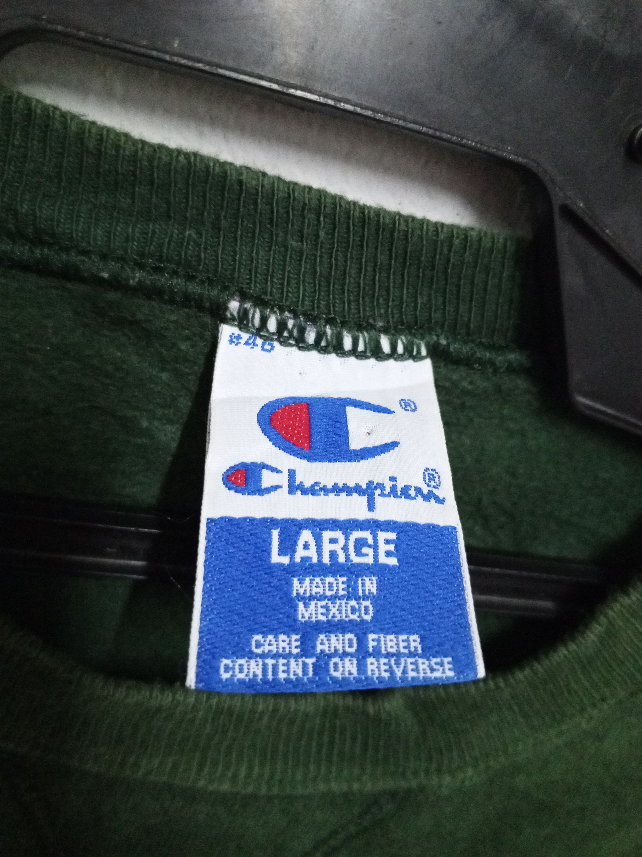 Champion { 90s vintage} champion green sweatshirt Size US XL / EU 56 / 4 - 7 Thumbnail