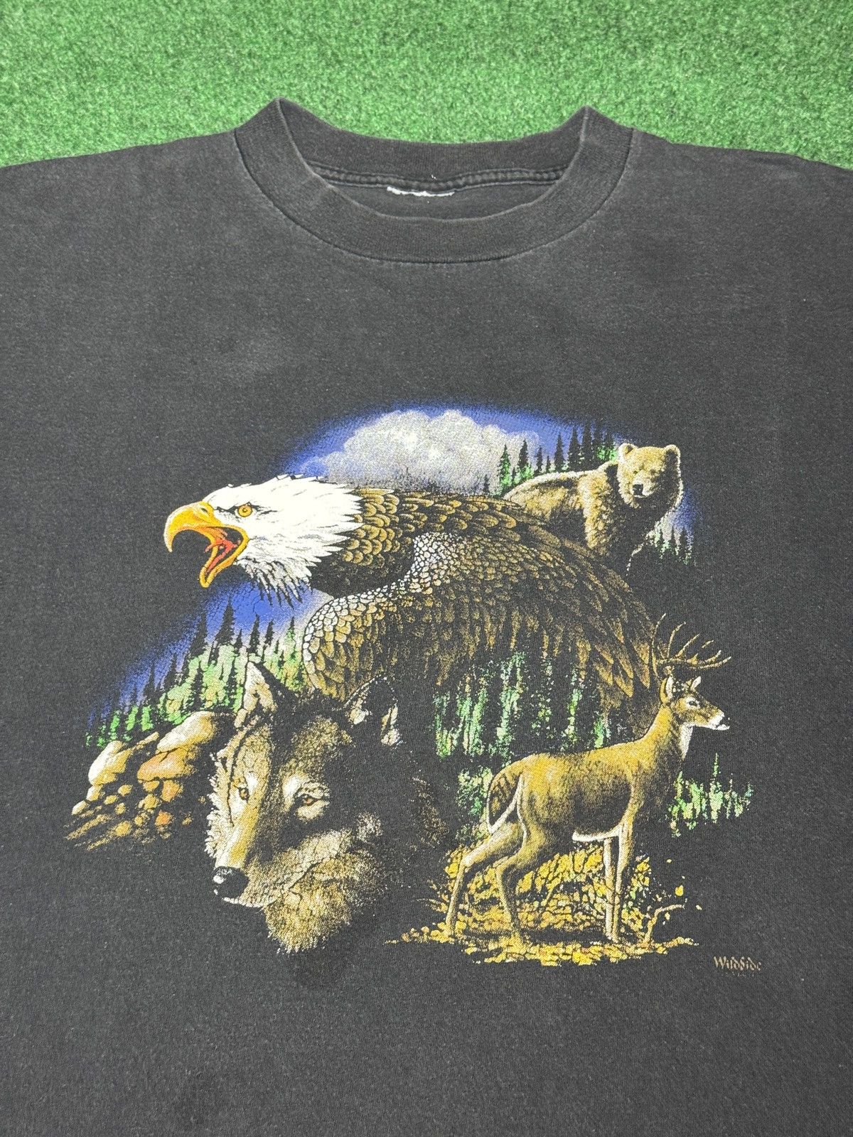 Vintage Vintage Wildside Animal Nature Bear Eagle Wolf Deer T Shirt Size US L / EU 52-54 / 3 - 2 Thumbnail