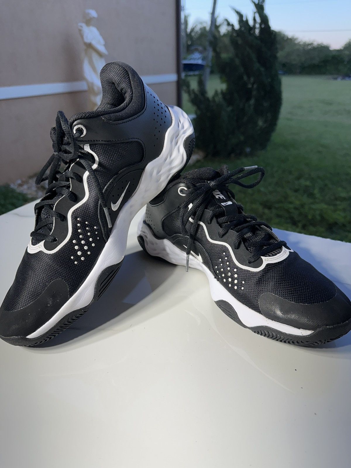 Nike Nike Fly.By Mid 3 Black White Sneakers Size US 11 / EU 44 - 4 Thumbnail