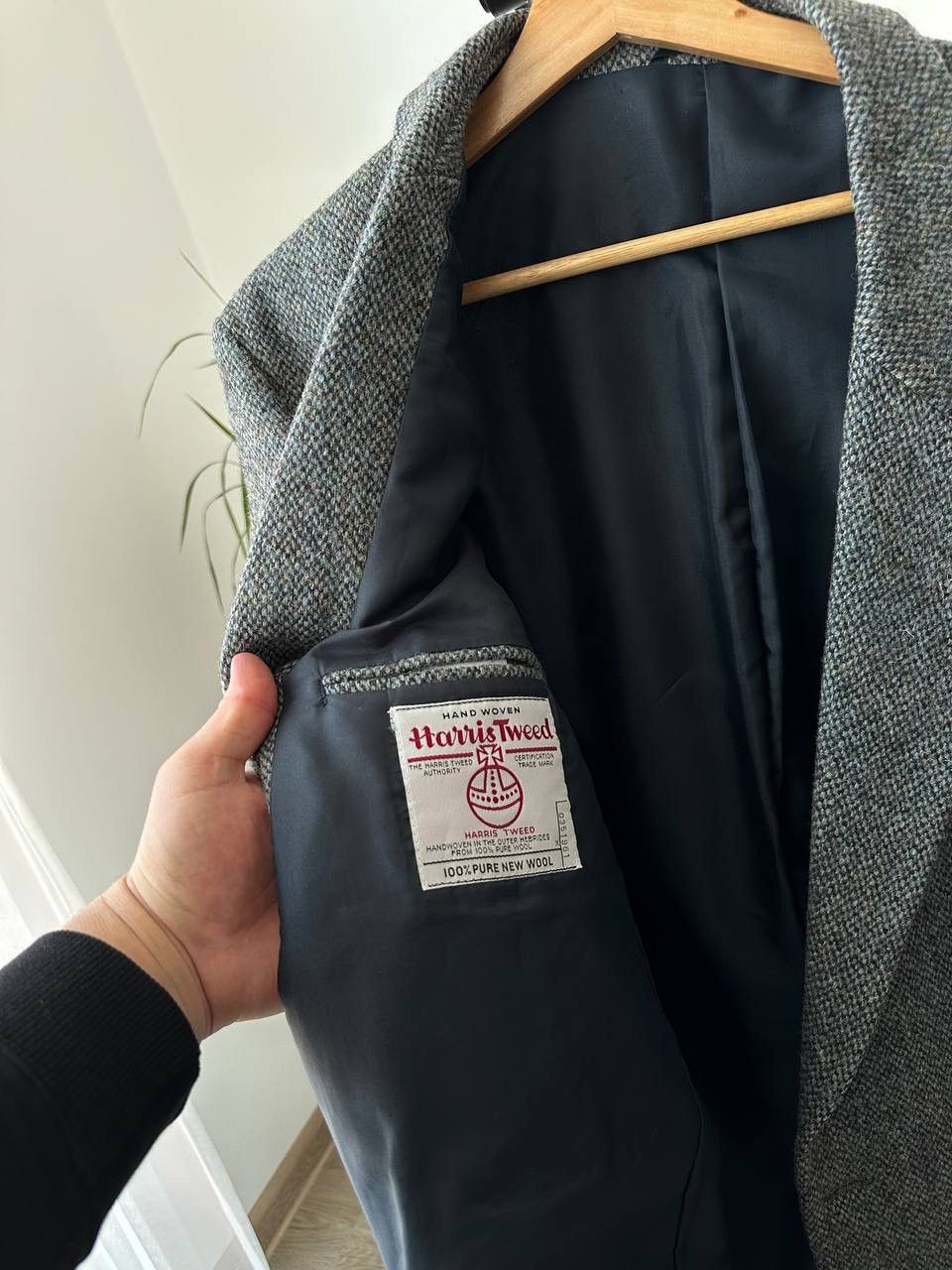 Harris Tweed × Vintage Vintage Harris Tweed Wool Bottons Blazer Coat Jacket Size 52R - 16 Thumbnail