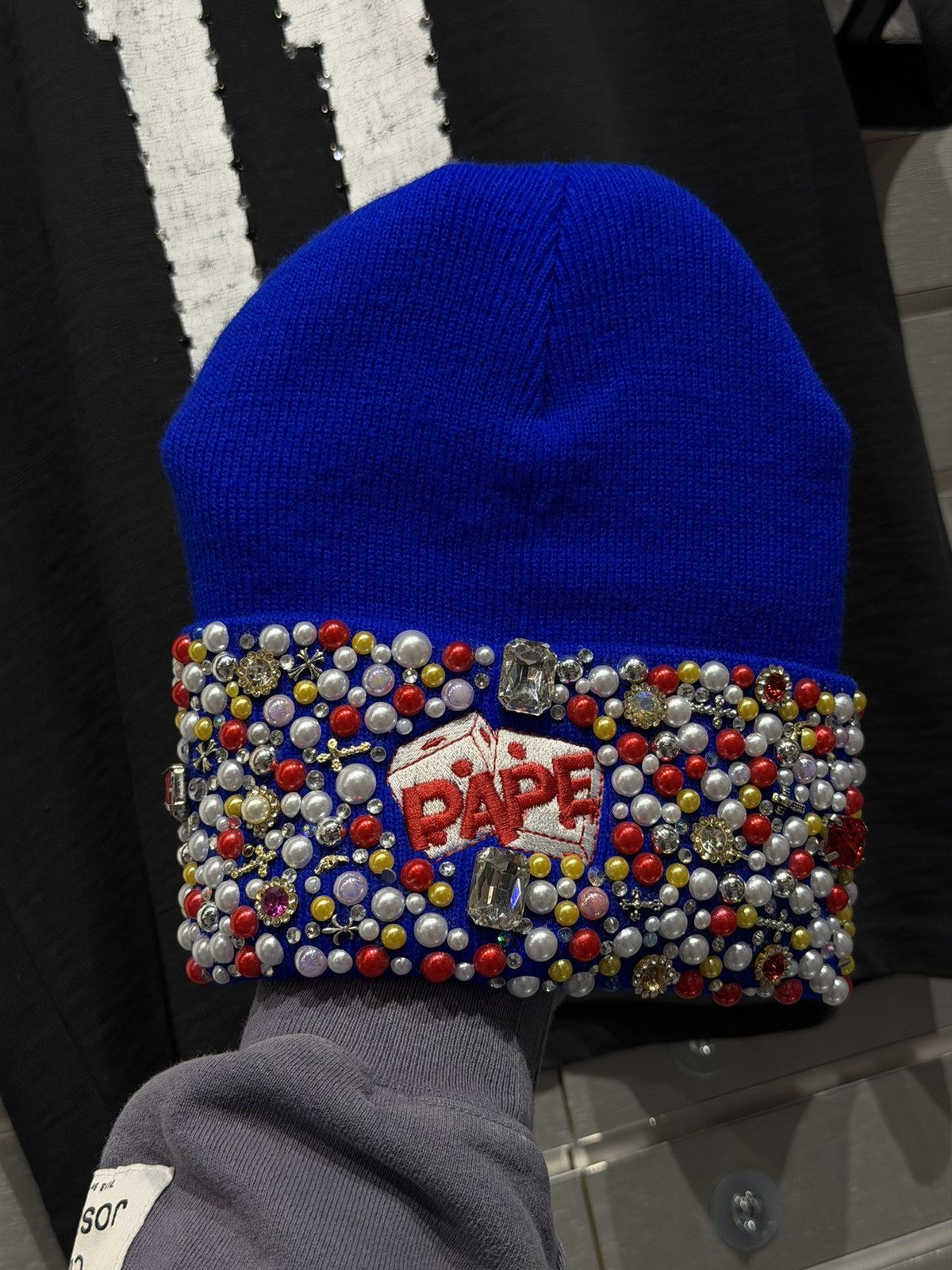 Other PAPE Stone Beanie Crystal Brand New Size ONE SIZE - 2 Thumbnail