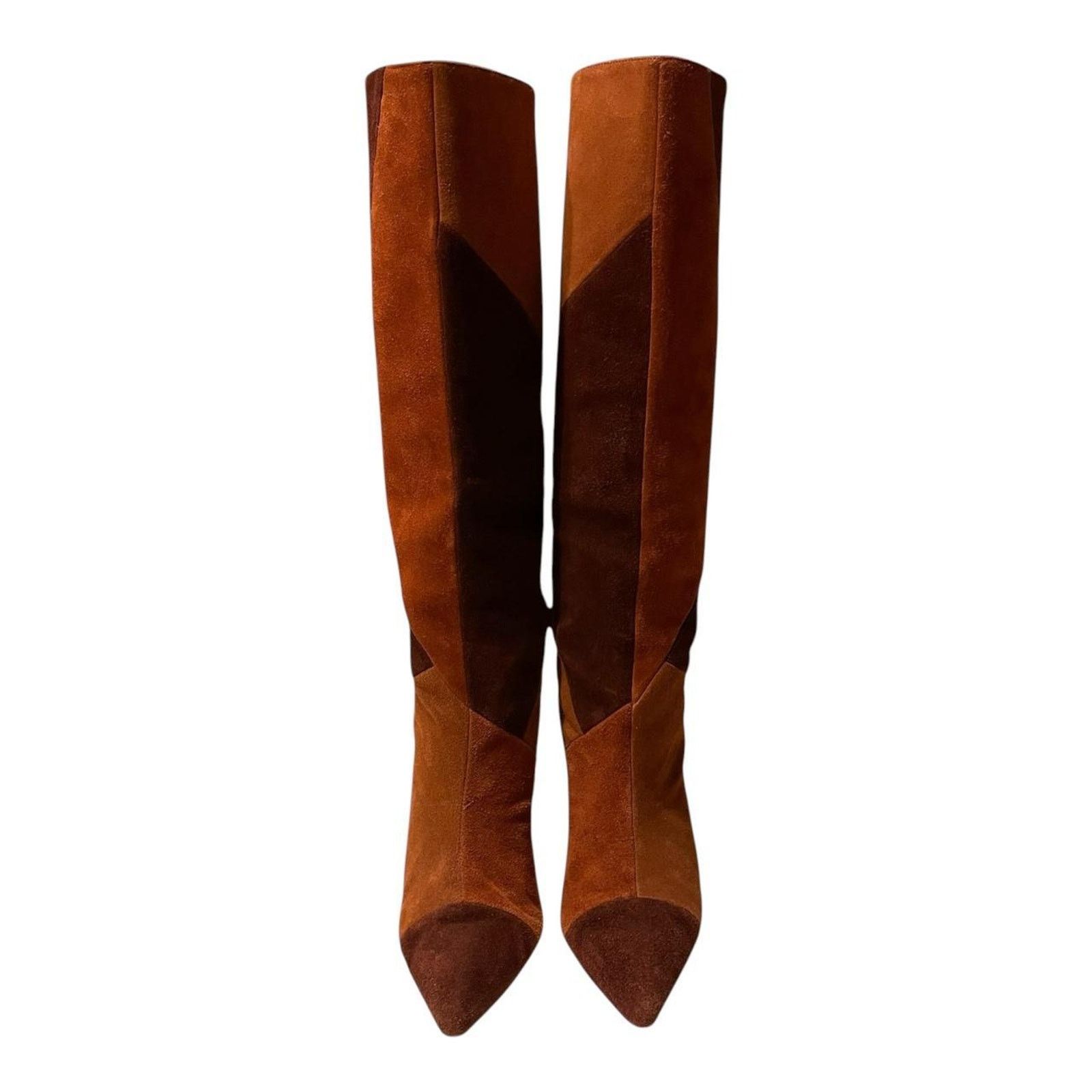 Ulla Johnson Ulla Johnson Jerri cowhide suede patchwork knee high boot 38 Size US 7.5 / IT 37.5 - 2 Thumbnail