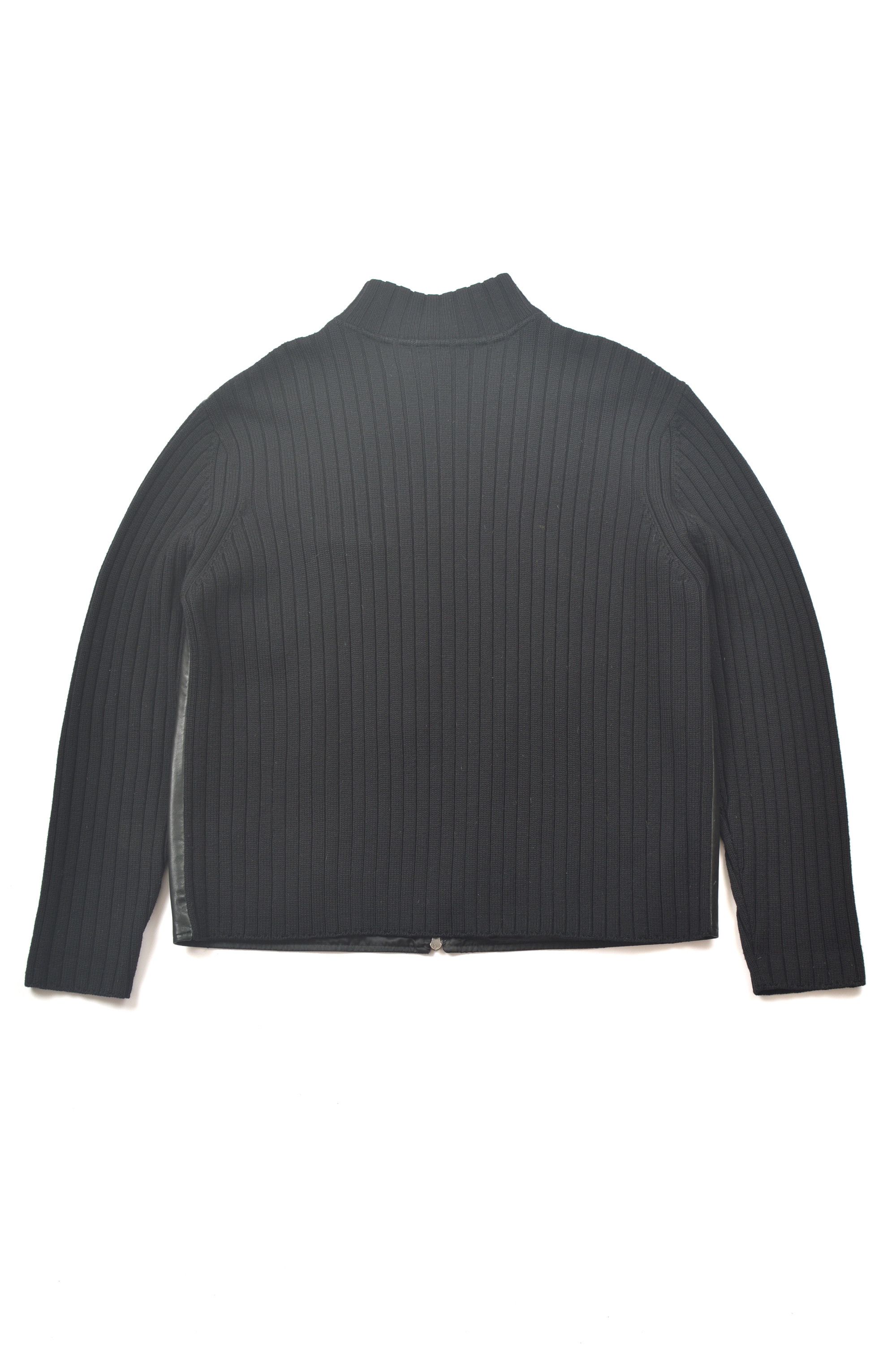 Faconnable Faconnable Merino Wool Front Lambskin Jacket Sweater Size US L / EU 52-54 / 3 - 9 Thumbnail