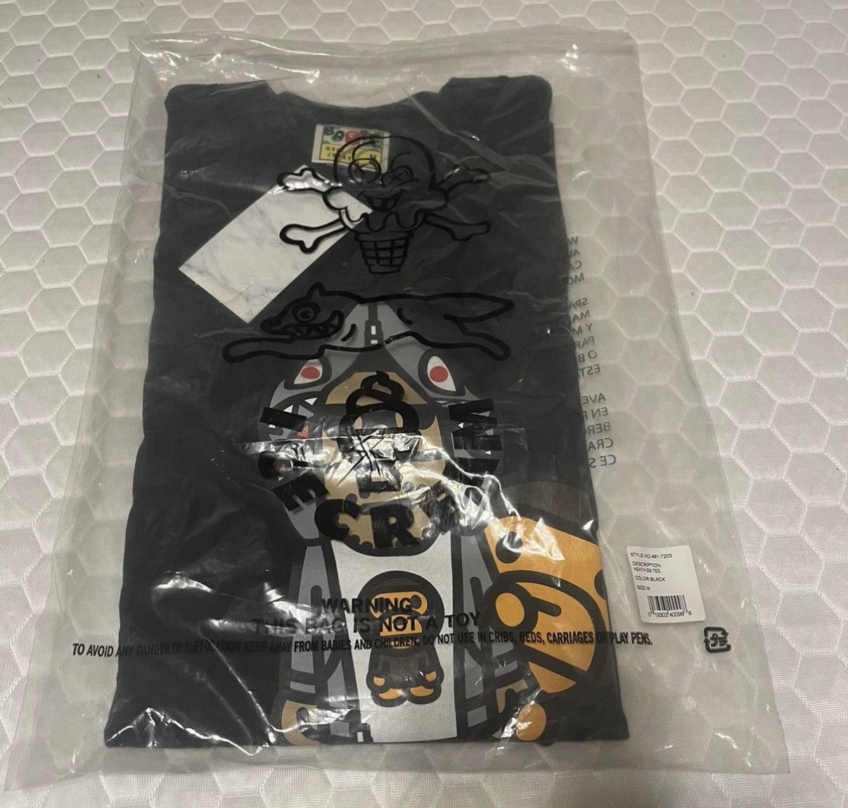 Bape × Kid Cudi Rare Brand New 2009 Kid Cudi X Bape Baby Milo LA Tee Size US M / EU 48-50 / 2 - 3 Thumbnail