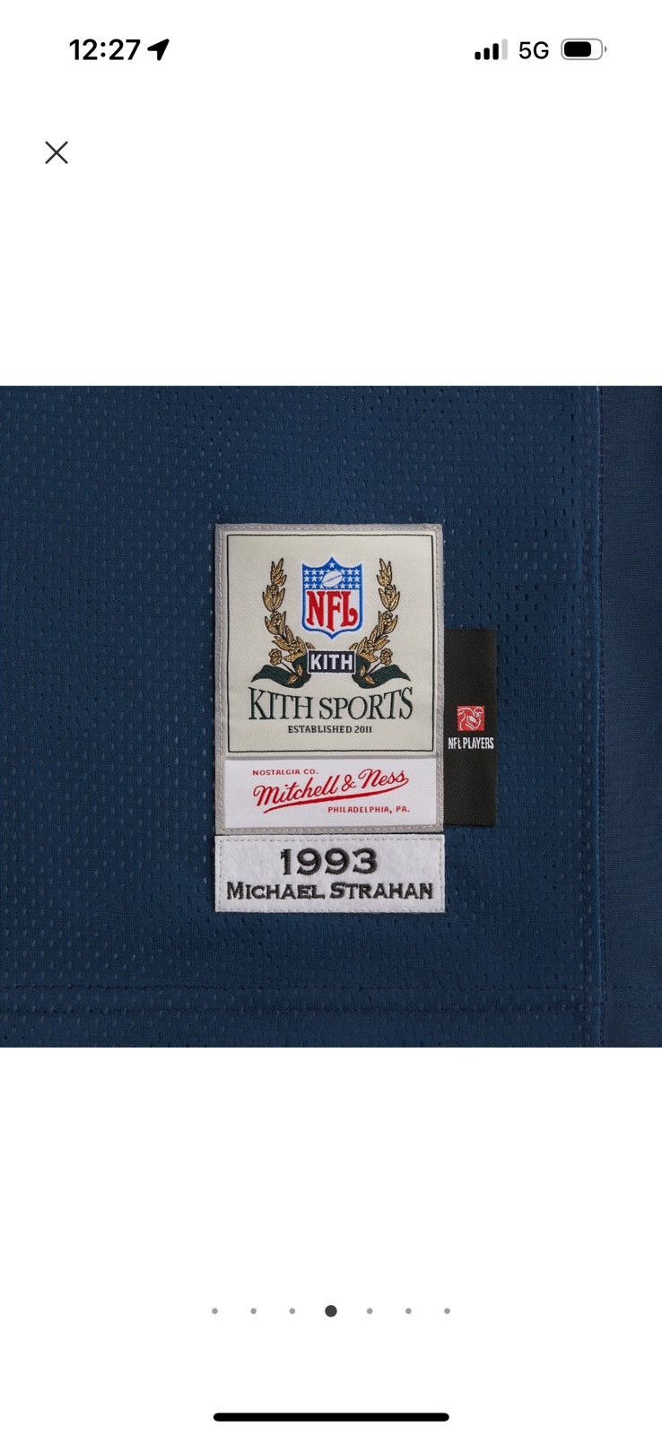 KITH Michael Strahan Jersey ネイビー XS KITH Michael Strahan Jersey ネイビー XS