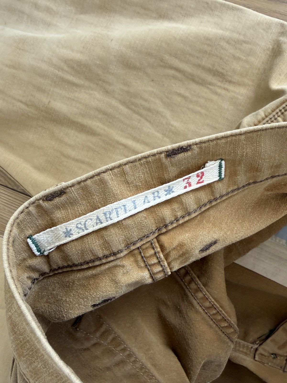 Scarti-Lab Scarti-Lab Stained Faded Sand Chino 06RS SG824 Size US 32 / EU 48 - 17 Thumbnail