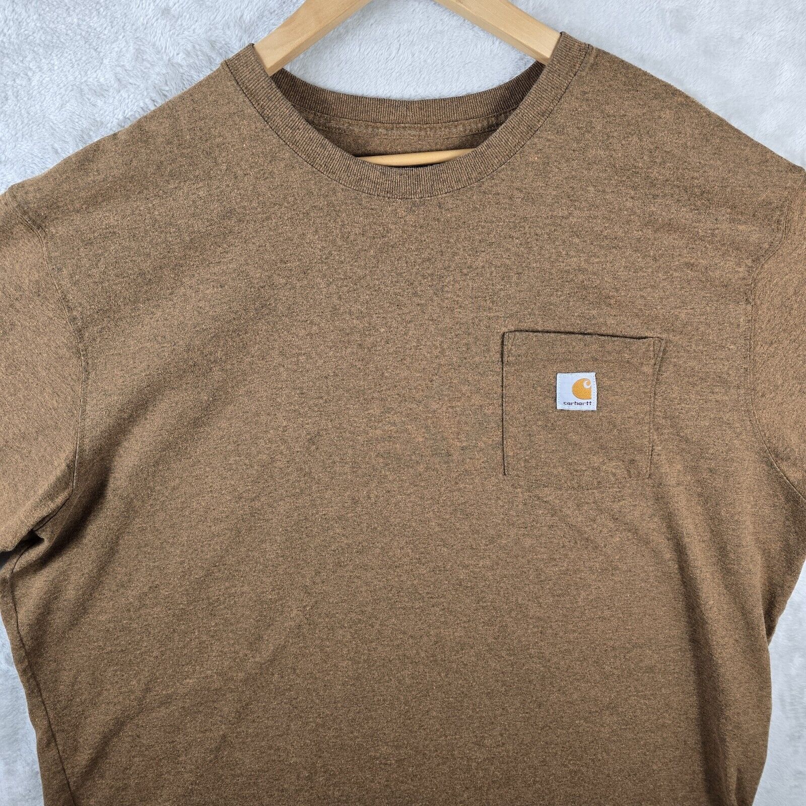 Carhartt CARHARTT Loose Fit Pocket T-Shirt Heather Brown Mens 2XL Size US XXL / EU 58 / 5 - 3 Thumbnail
