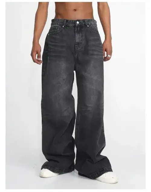 Designer × Japanese Brand × Jean distressed faded baggy flared jeans Size US 32 / EU 48 - 1 Thumbnail