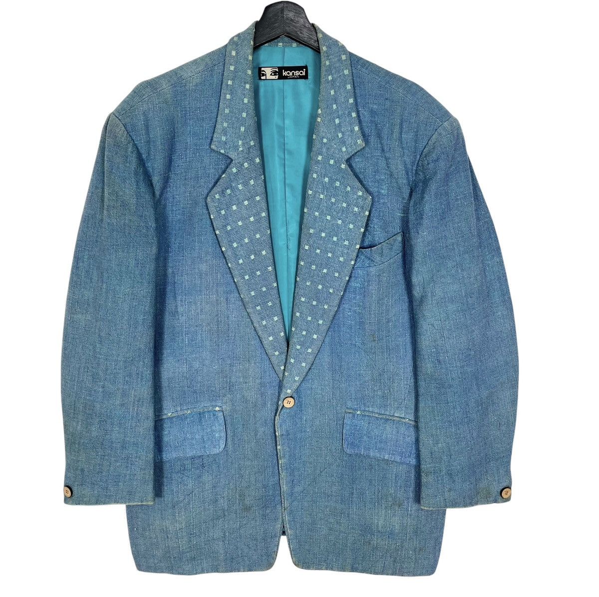 Japanese Brand × Kansai Yamamoto × Vintage Vintage Kansai Yamamoto Blazer Jacket Size US XL / EU 56 / 4 - 1 Thumbnail
