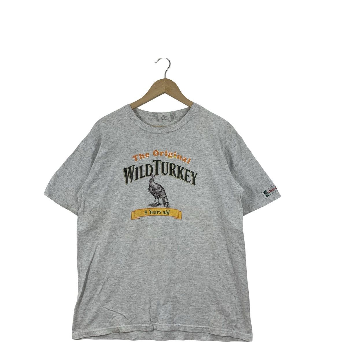 Vintage Vintage WILD TURKEY 8 Years Old Bourbon Promotion Tee Shirt Size US L / EU 52-54 / 3 - 4 Thumbnail