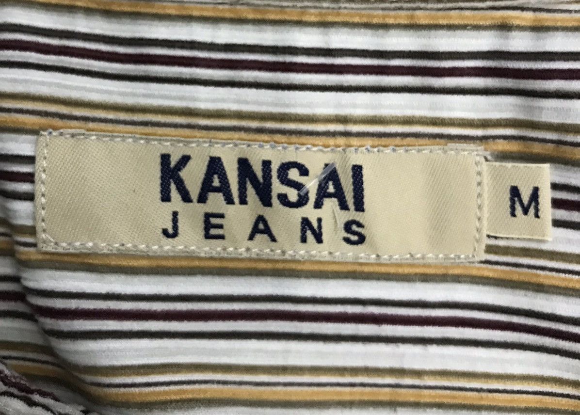 Kansai Yamamoto × Vintage Vintage Kansai Jeans Long Sleeve Shirt Button Up Size US M / EU 48-50 / 2 - 10 Thumbnail