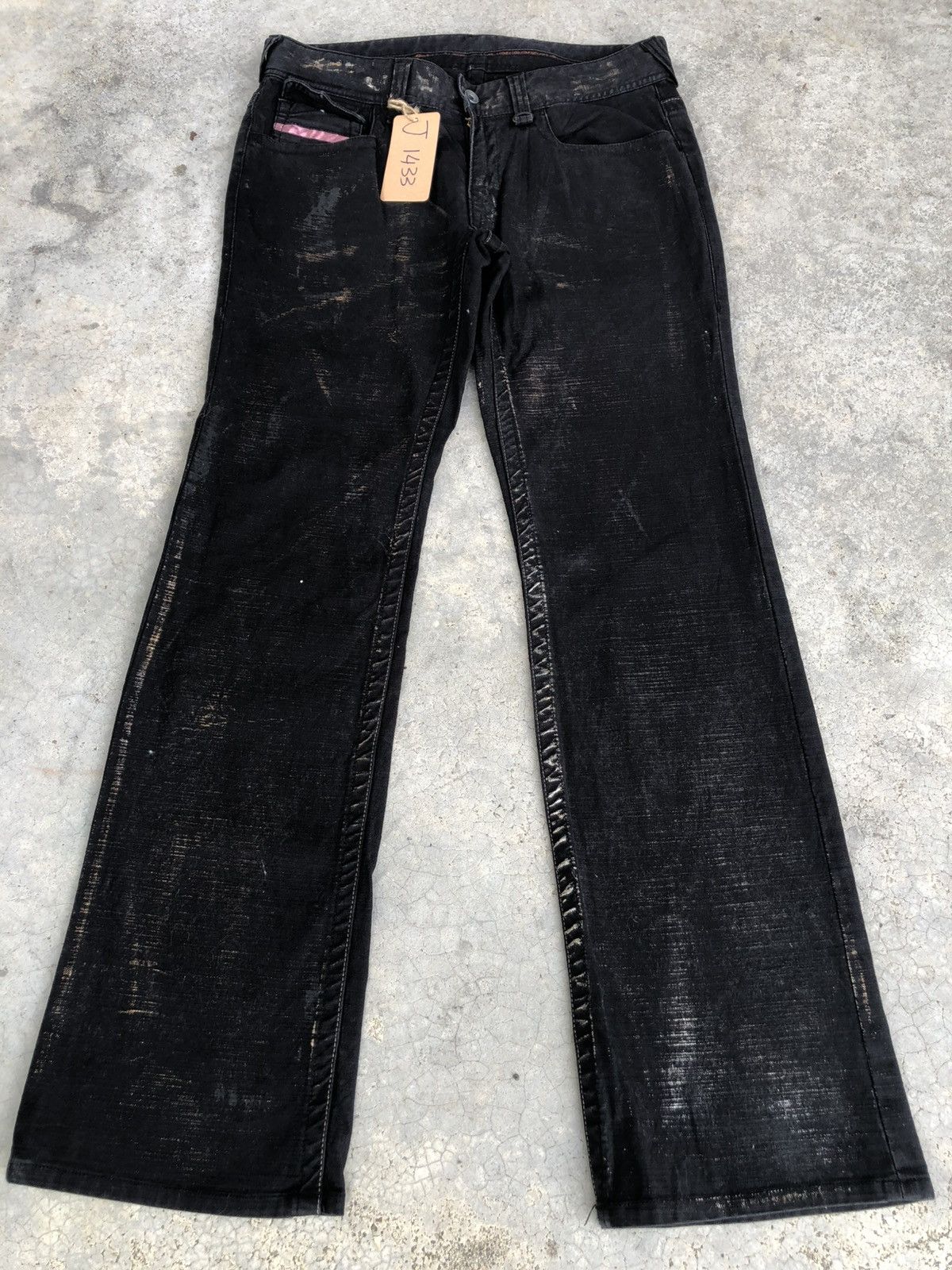 If Six Was Nine Nicole Club Flared Jeans Wax Jeans Distressed Size US 32 / EU 48 - 1 Thumbnail