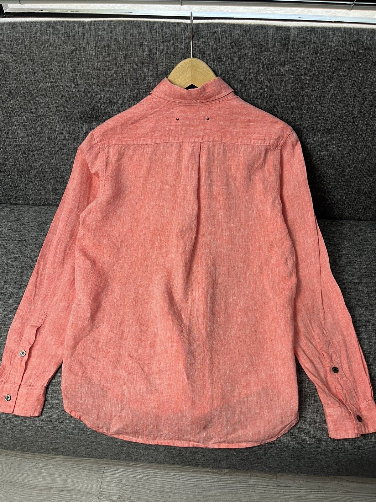Issey Miyake Vintage Tete Homme Linen Shirt Issey Miyake Size US M / EU 48-50 / 2 - 3 Thumbnail