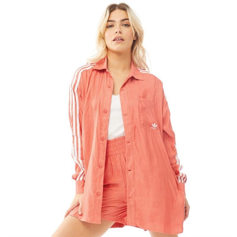 Adidas Adidas Satin Button Up Shirt Size M / US 6-8 / IT 42-44 - 1 Thumbnail
