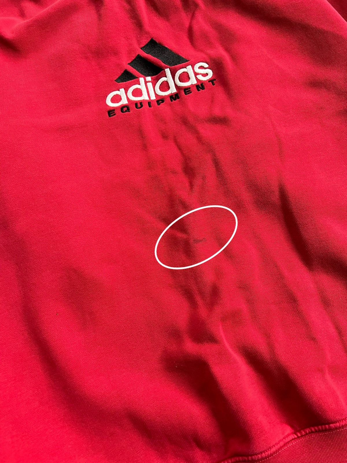 Adidas Vintage Adidas Equipment Big Logo Red Sweatshirt Size M 90s Size US M / EU 48-50 / 2 - 6 Thumbnail
