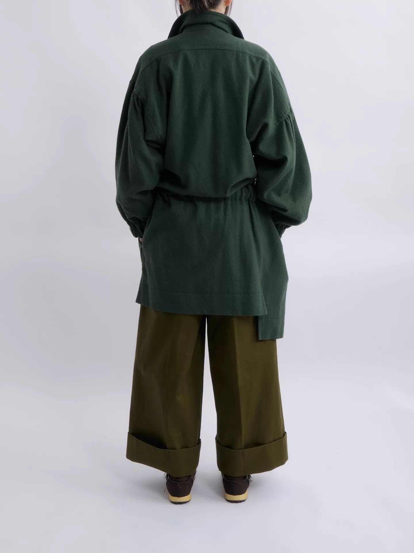 Vivienne Westwood VIVIENNE WESTWOOD 90s RL Dark Green Wool Belted Jacket Size XS / US 0-2 / IT 36-38 - 2 Thumbnail