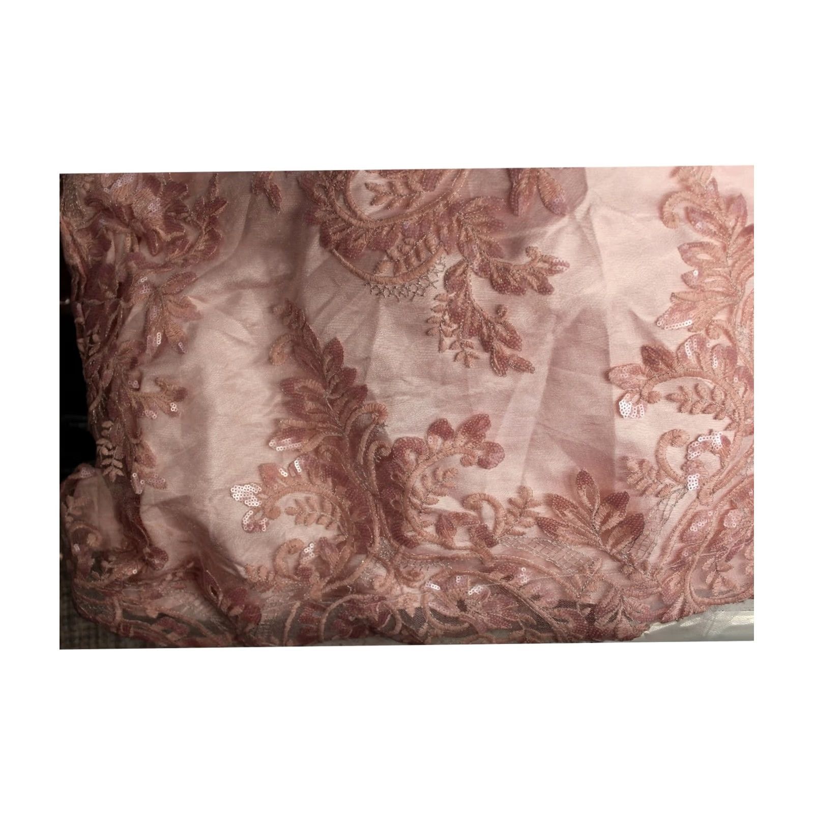 Vintage BCX Womens Floral Sequined Gown Dress, pink, Plus Size 14W Size XL / US 12-14 / IT 48-50 - 2 Thumbnail
