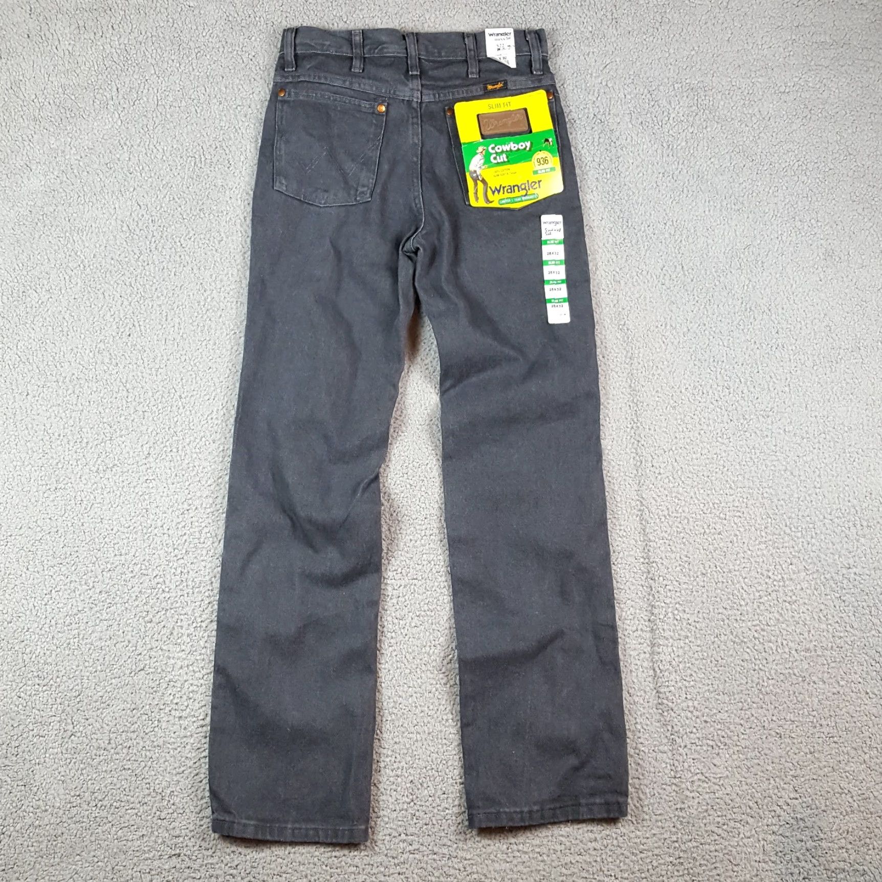Wrangler VINTAGE Wrangler Cowboy Cut Jeans Men's 28x32 Slim Fit Western Cotton Gray 90s Y2K Retro Workwear Size US 28 / EU 44 - 3 Thumbnail