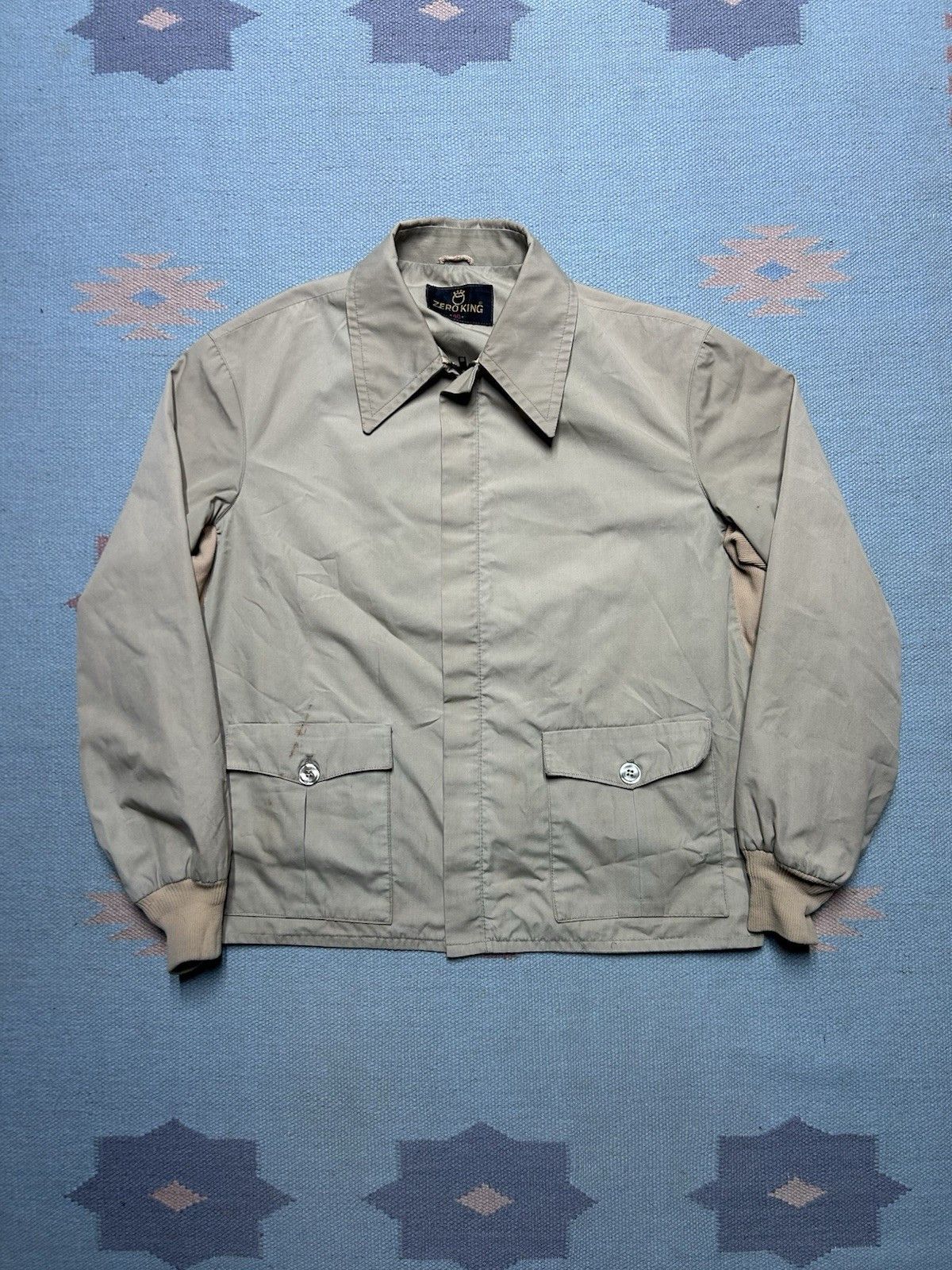 Vintage 1960s zero king cropped work jacket bomber talon zip M 40 Size US M / EU 48-50 / 2 - 1 Thumbnail