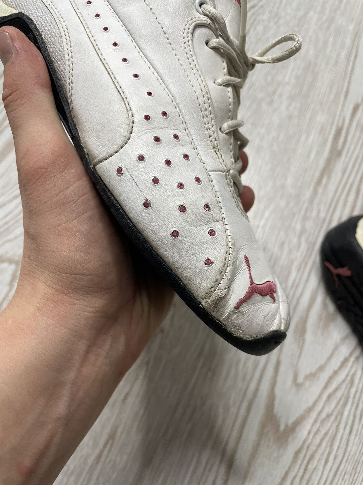 Puma × Vintage Vintage Puma Speed Cat Leather Racing Sneakers Size US 5 / IT 35 - 10 Thumbnail