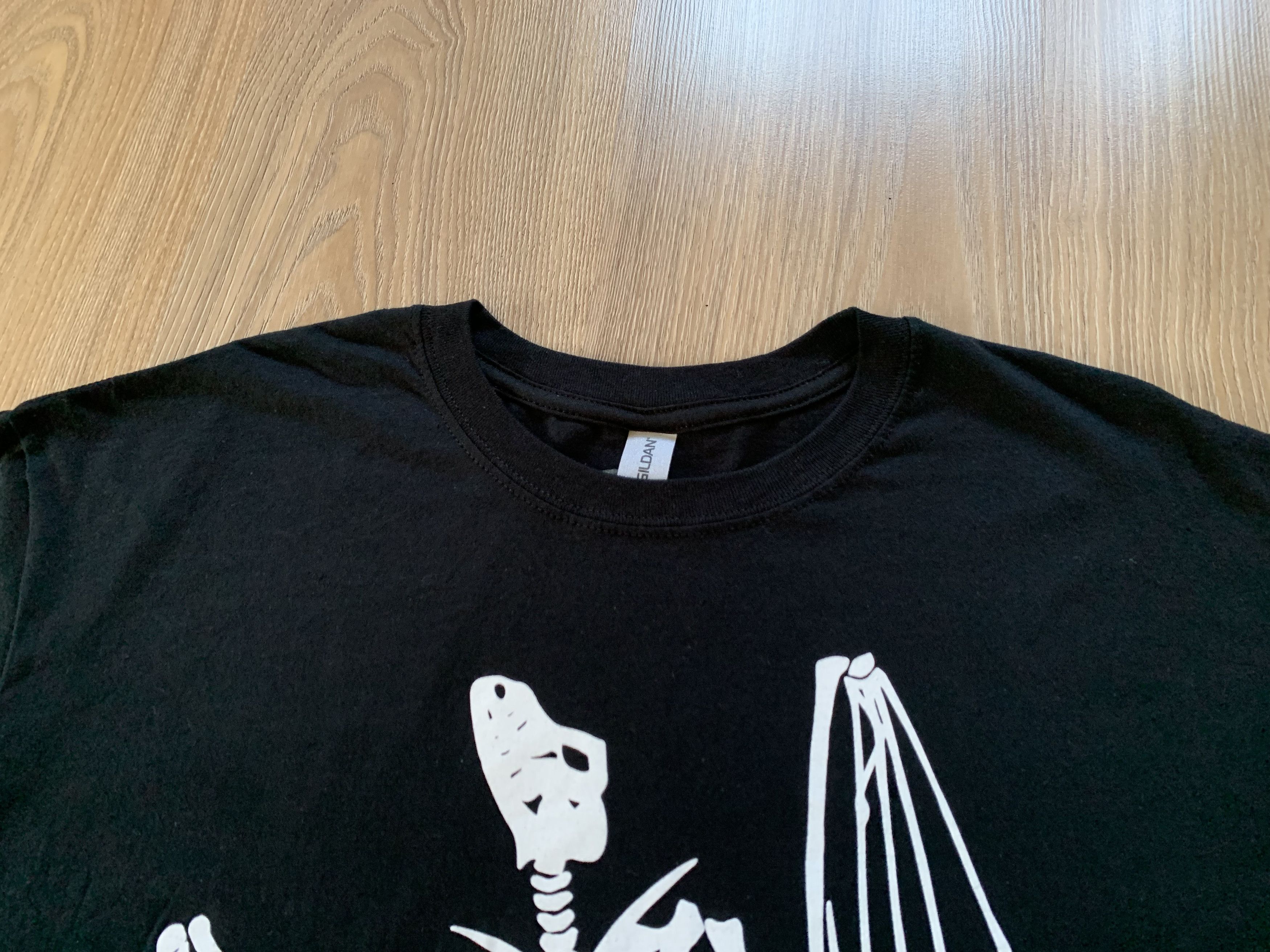 Gildan × Other Vintage Ghotic Archaeopteryx Black T Shirt Size US XL / EU 56 / 4 - 4 Thumbnail