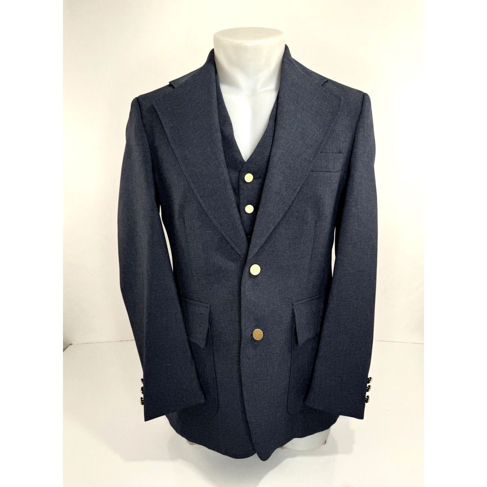 Levi's LEVI'S Panatela Vest & Blazer Vintage 2 Piece Mens 38 R Blue Jacket Shirt Style Womens? Mens Size US XXS / EU 40 - 2 Thumbnail