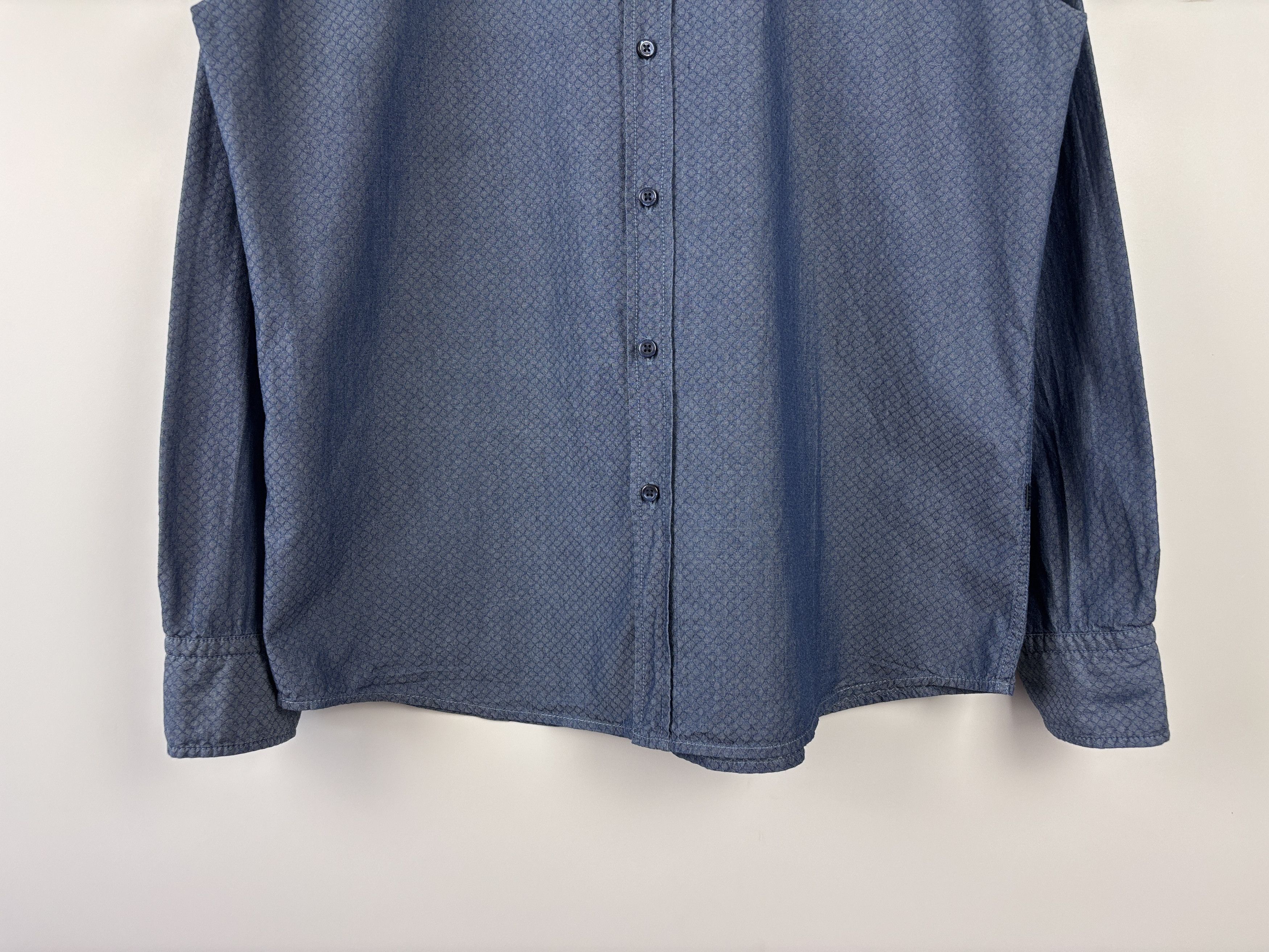 Hugo Boss Hugo Boss Structured Long Sleeve Shirt Slim Fit XXL Size US XXL / EU 58 / 5 - 3 Thumbnail