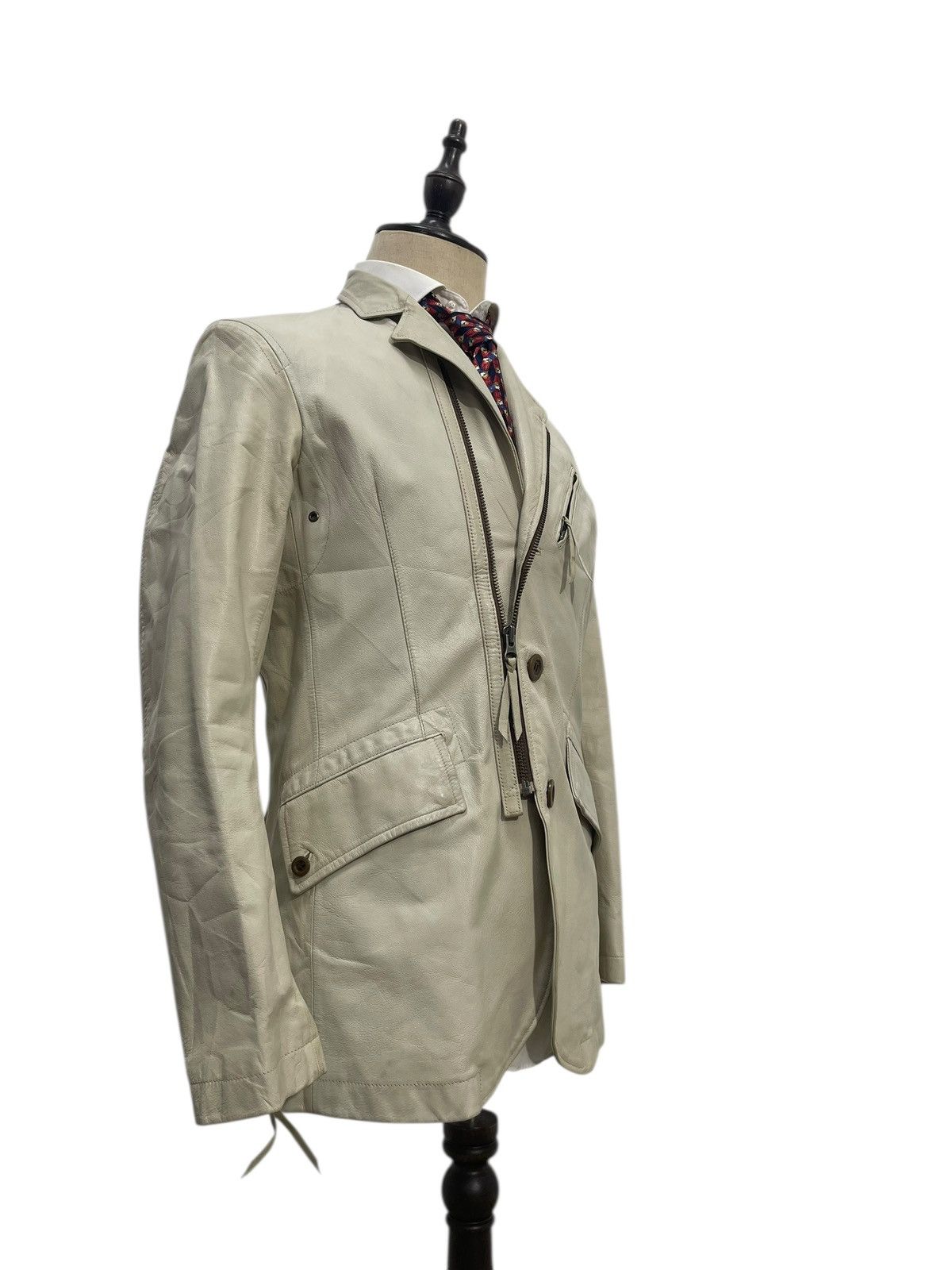 Japanese Brand Leather Jacket Custom Culture Japan Goatskin Slim 7🟩0 Size US M / EU 48-50 / 2 - 2 Thumbnail