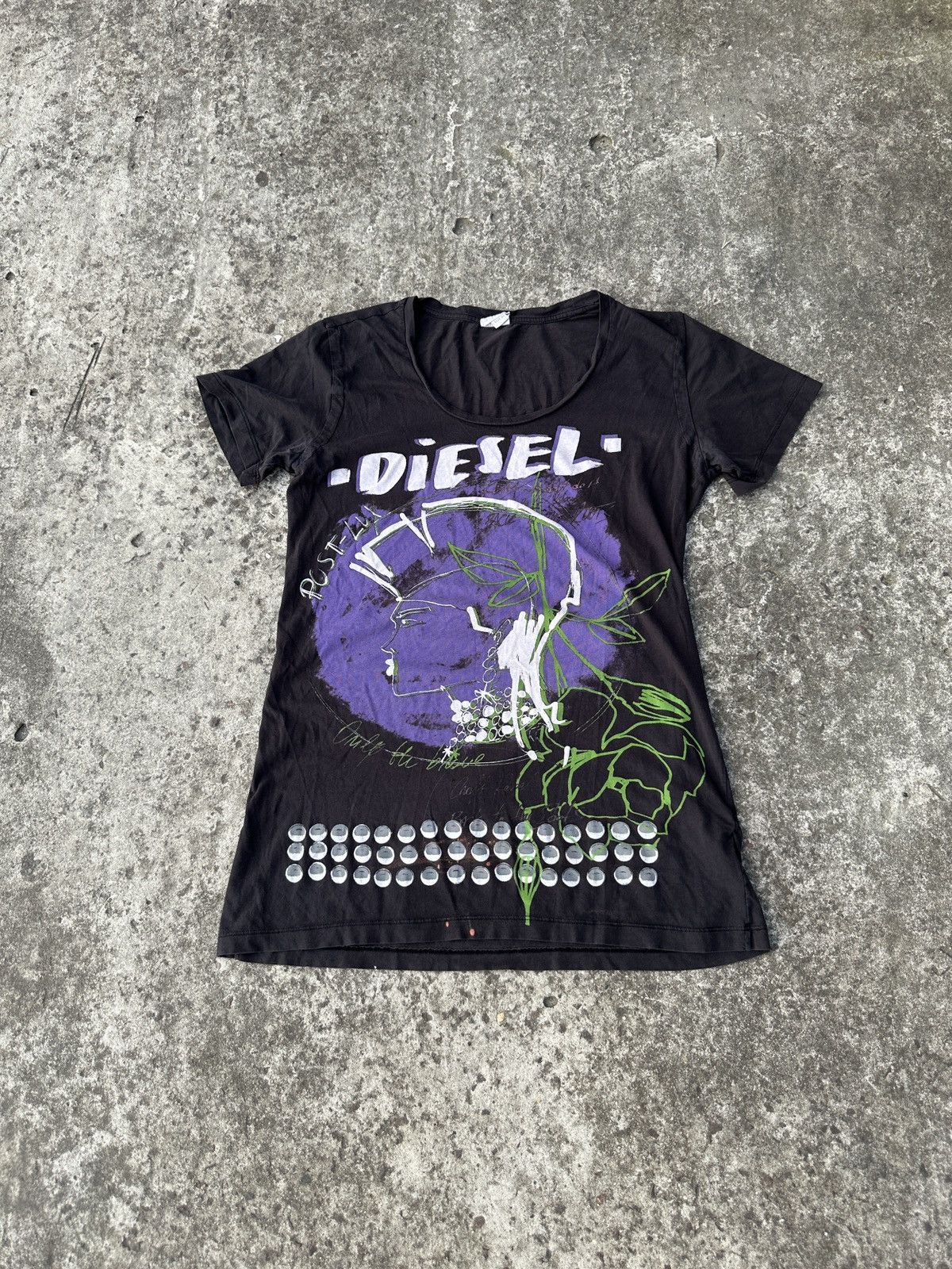 Diesel × Vintage Y2k vintage diesel t-shirt logo Streetwear rare style casual Size XL / US 12-14 / IT 48-50 - 2 Thumbnail
