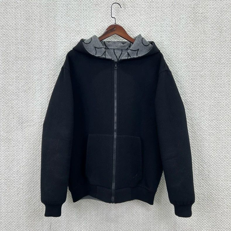 Louis Vuitton Louis Vuitton Grey floral hooded sweatshirt Size US L / EU 52-54 / 3 - 3 Thumbnail