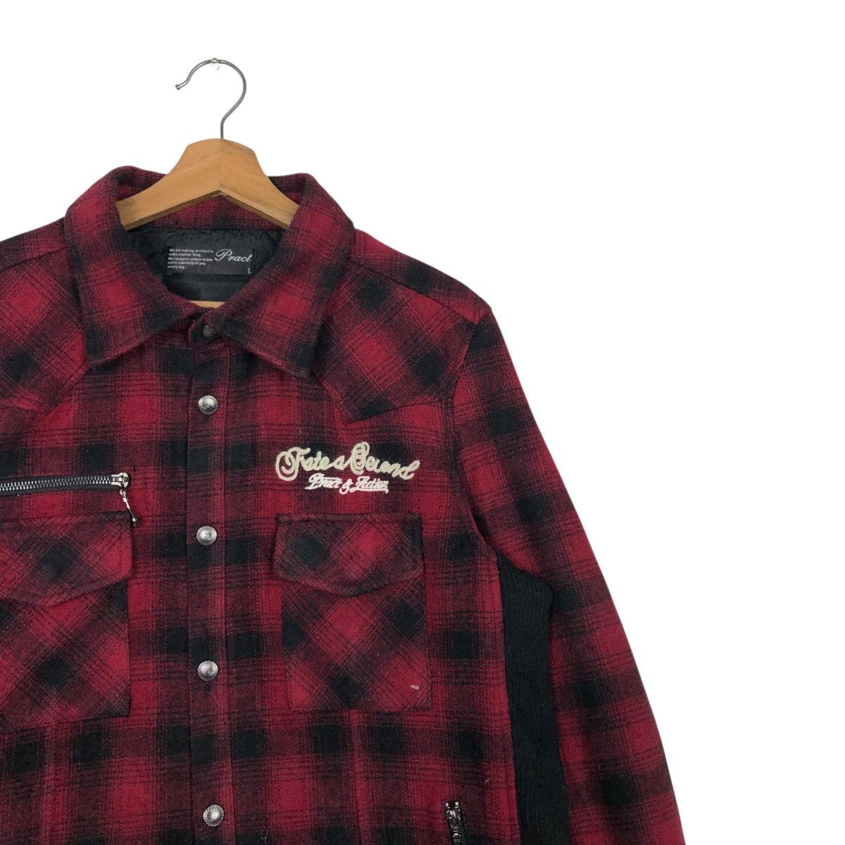 Hysteric Glamour 🔥VINTAGE BIKER JACKET PUNK DESIGN PRACT TARTAN CHECK Size US L / EU 52-54 / 3 - 8 Thumbnail