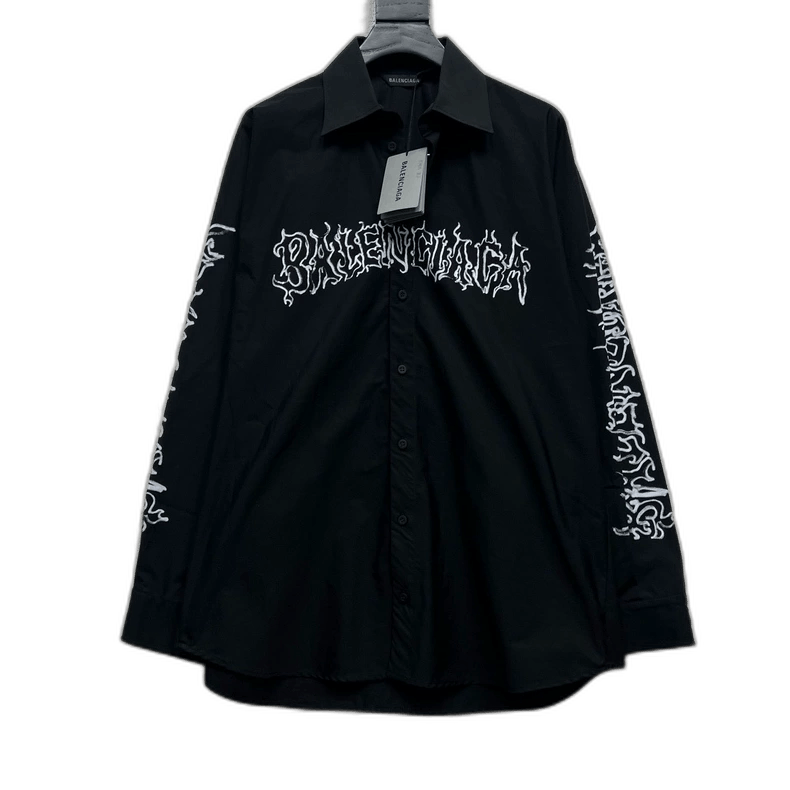 Balenciaga Balenciaga Black Dragon Year Nylon Shirt Jacket Size US M / EU 48-50 / 2 - 1 Thumbnail