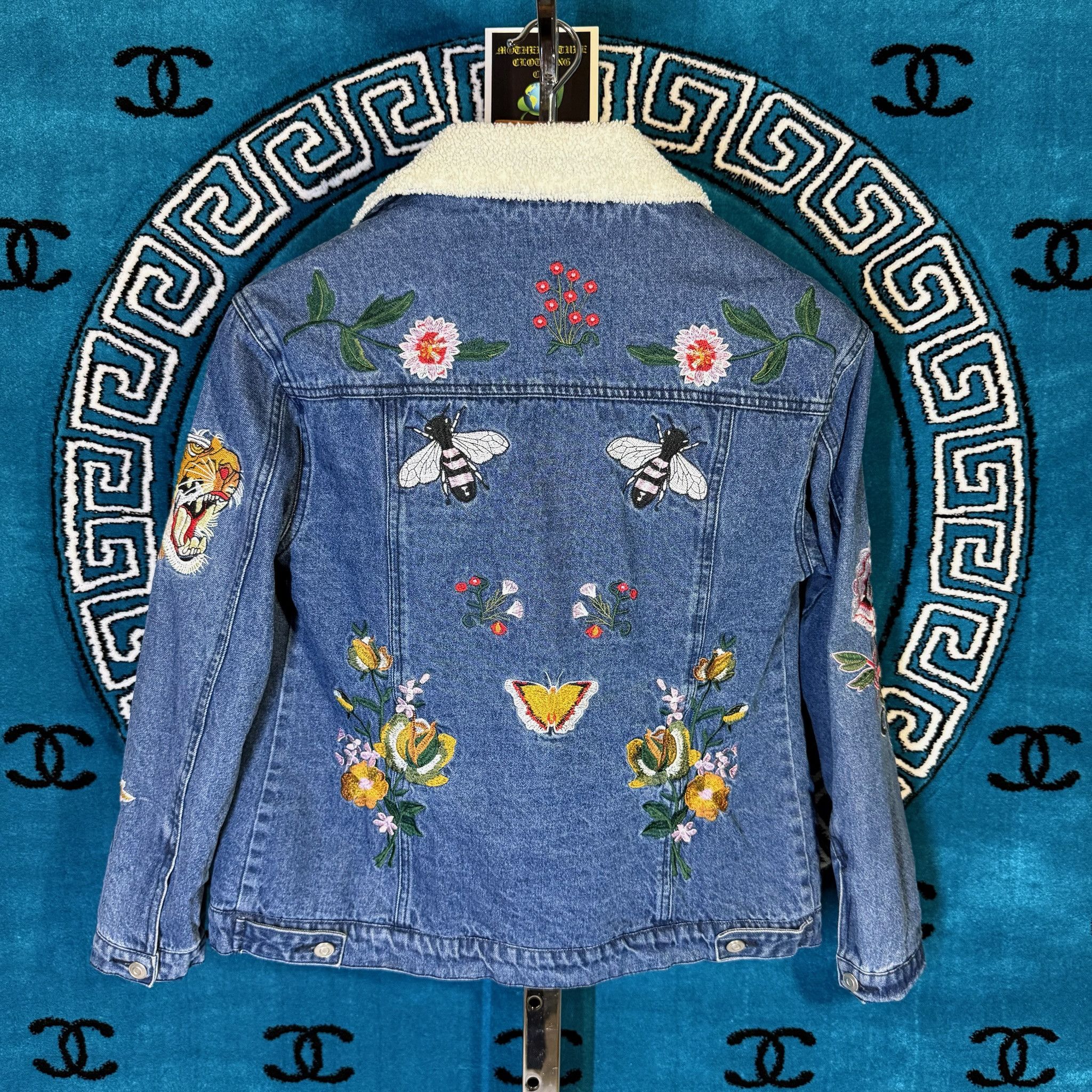 Other BAGATELLE ALESSANDRO MOTIF GUCCI STYLE L/S DENIM JACKET Size US XS / EU 42 / 0 - 2 Thumbnail