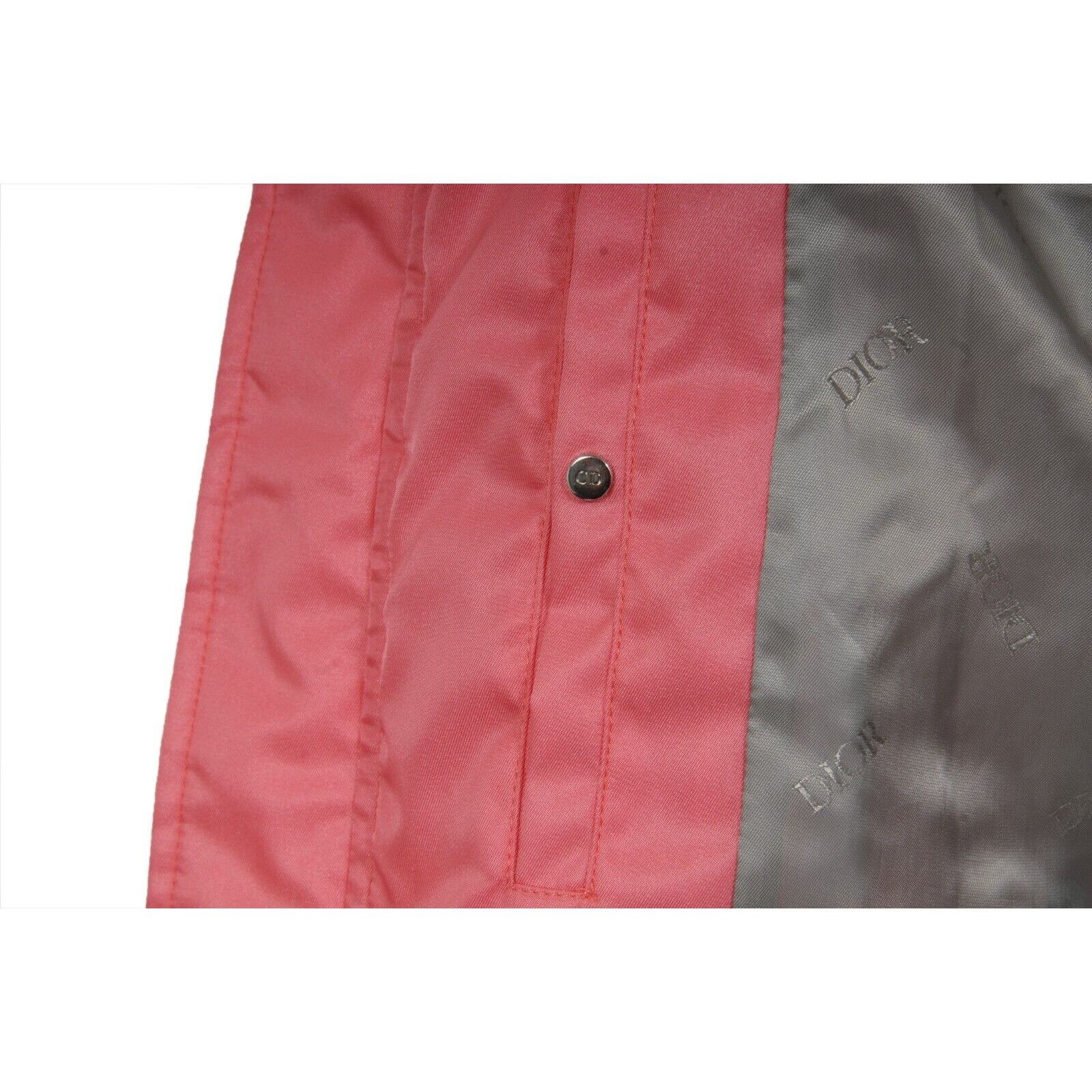 Dior Saddle Bomber Jacket Pink Nylon Logo Double Zipper Size US M / EU 48-50 / 2 - 10 Thumbnail