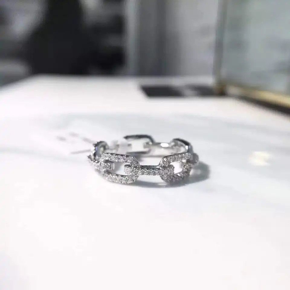 Jewelry × Sterling Silver 925 Sterling Silver Classic Link Chain Shape Size ONE SIZE - 6 Thumbnail