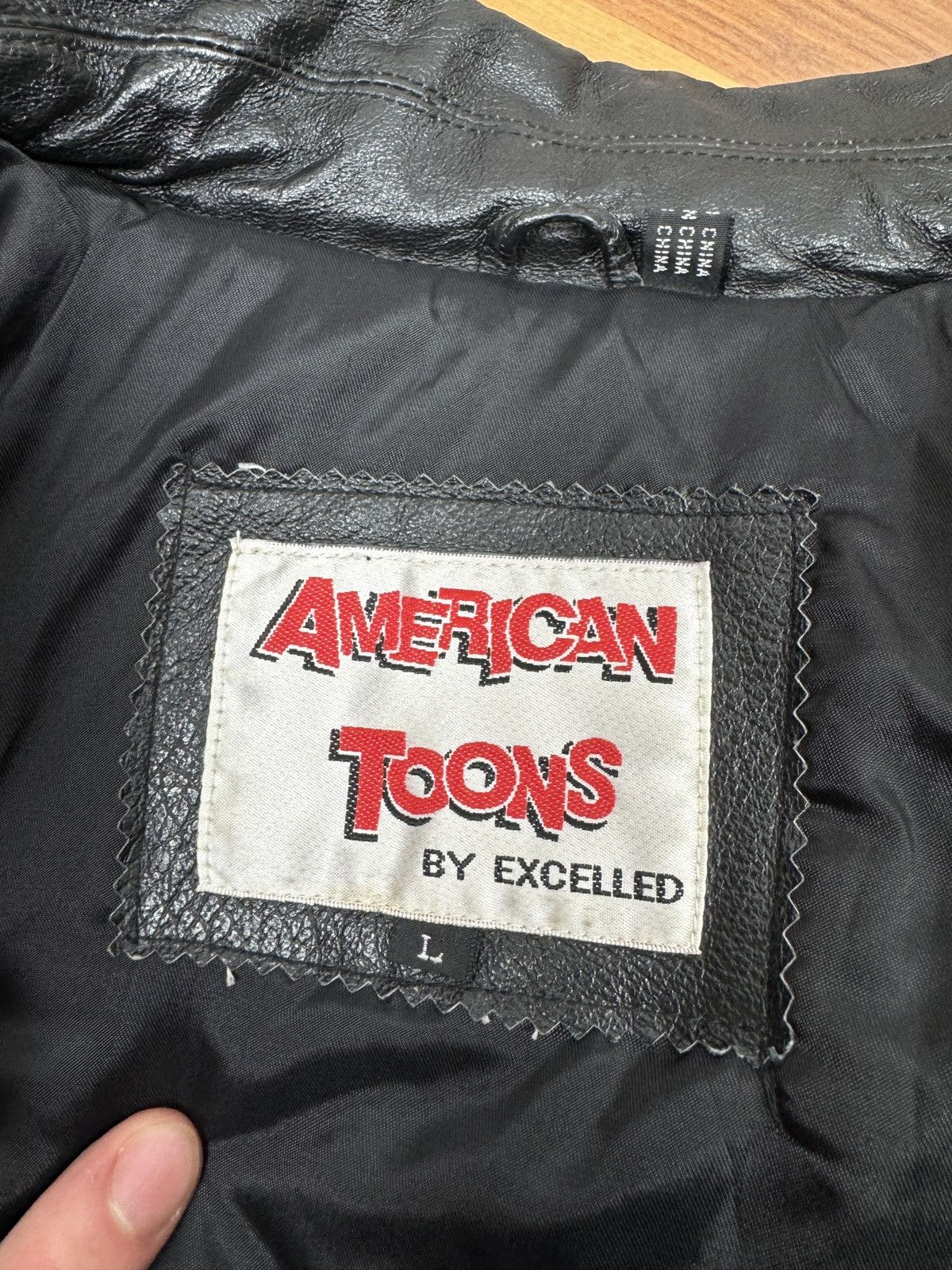 Designer × Vintage Betty Boop Leather Bomber Jacket 90’s Size US L / EU 52-54 / 3 - 9 Thumbnail