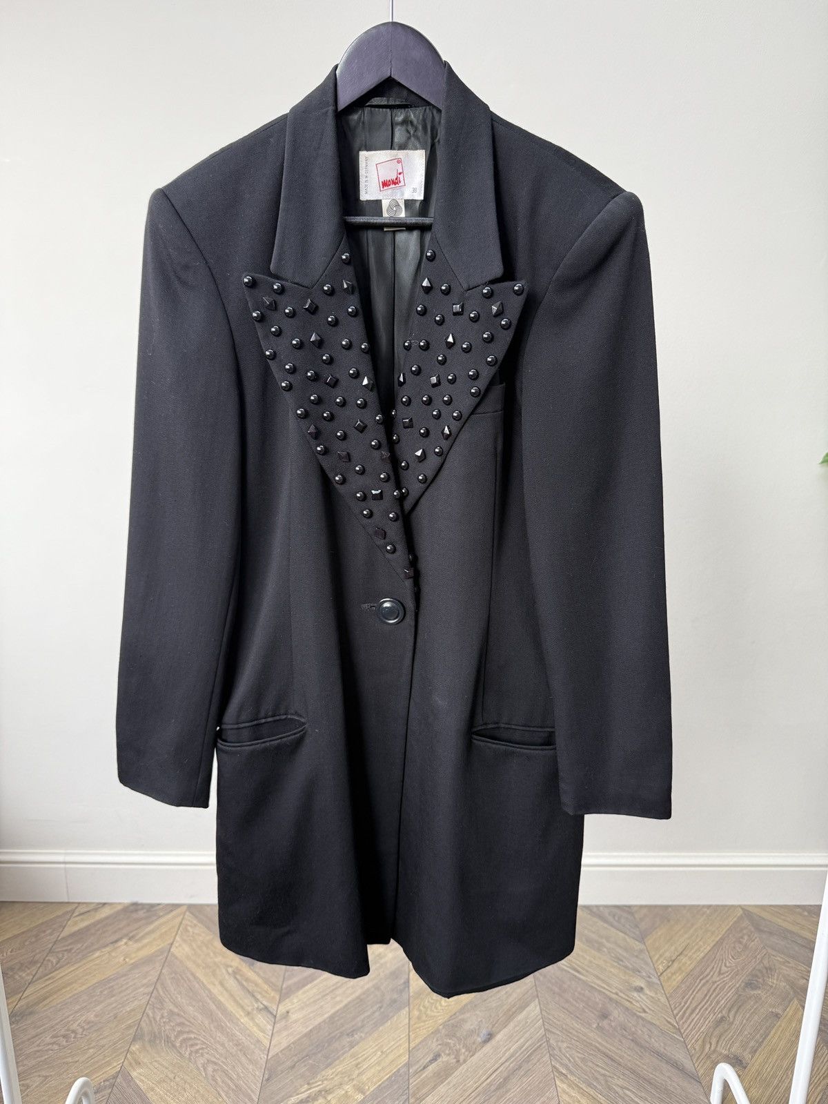 Other Vintage Mondi Wool Blazer Women’s Gothic Embellished Jacket Size XS / US 0-2 / IT 36-38 - 1 Thumbnail