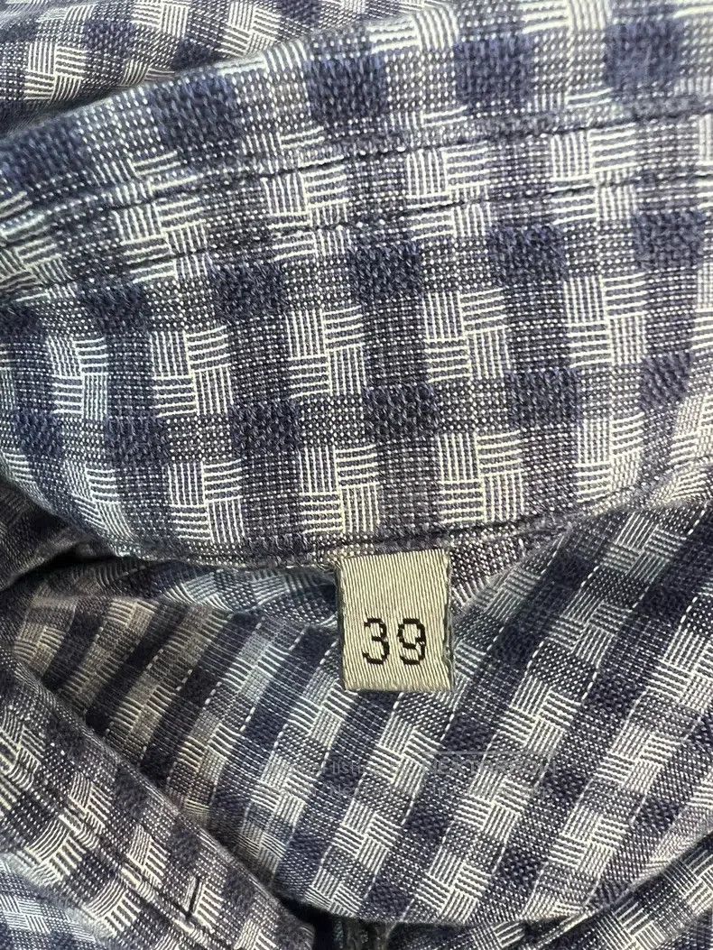 Dior Dior Size 39 Plaid little bee embroidered short-sleeved pla Size US XXS / EU 40 - 8 Thumbnail