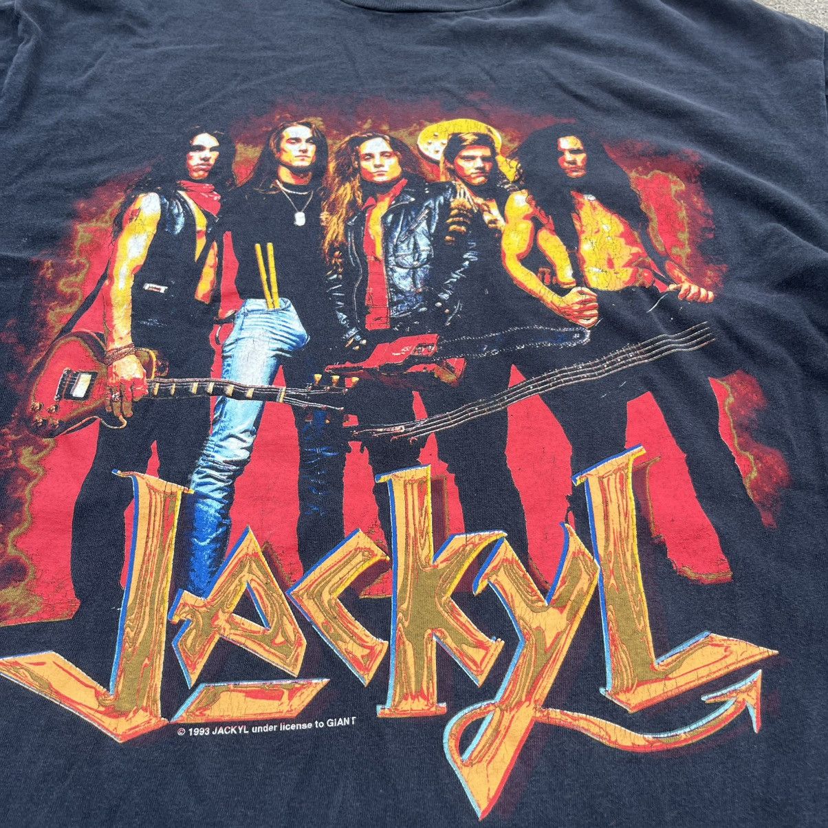 Band Tees × Giant × Vintage GIANT 1993 Jackyl Band T shirt Rock me Roll me Jackyl me off Size US XL / EU 56 / 4 - 3 Thumbnail