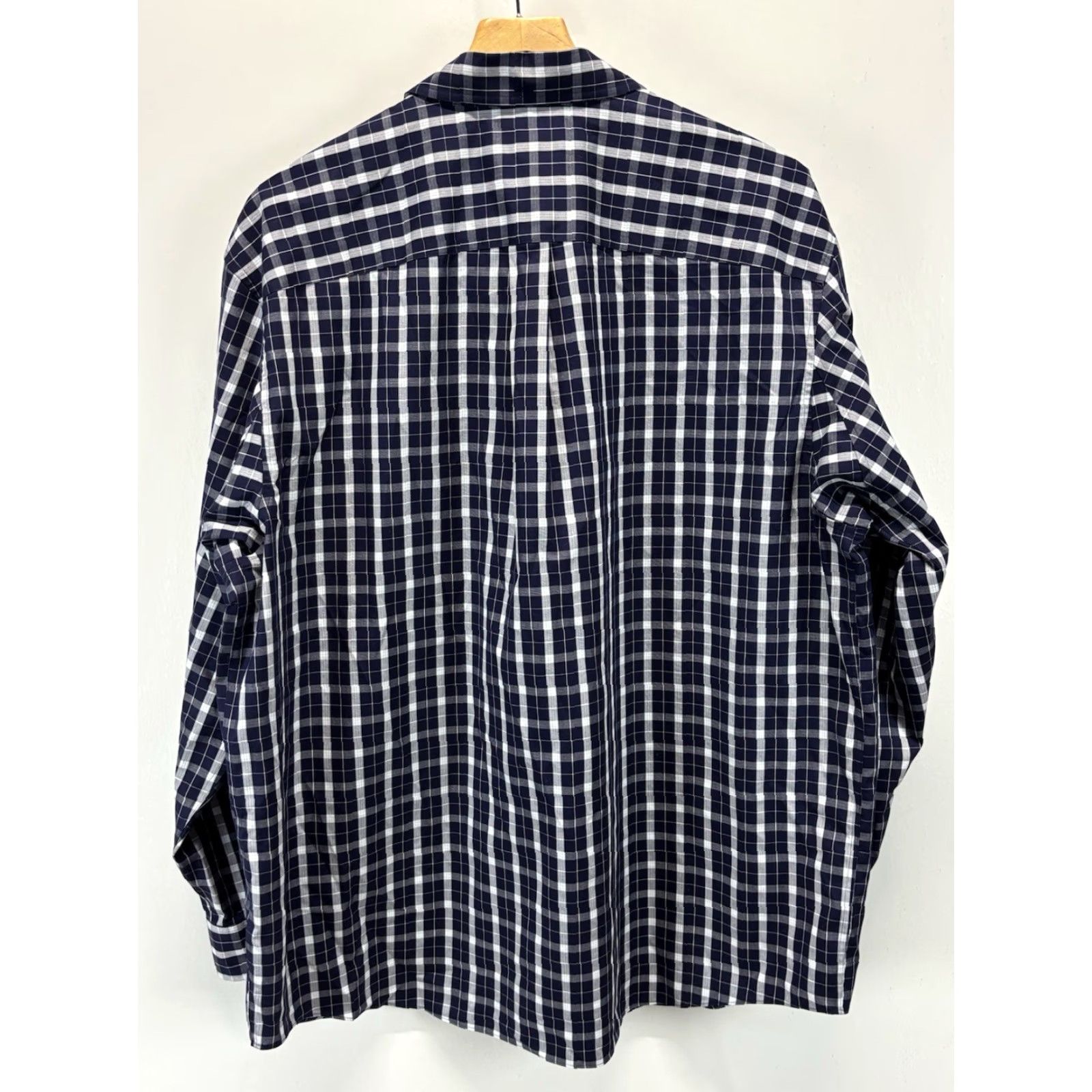 Vintage DULUTH Button-Up Shirt Mens XL Blue White Check Wrinkle Fighter Long Sleeve Size US XL / EU 56 / 4 - 3 Thumbnail
