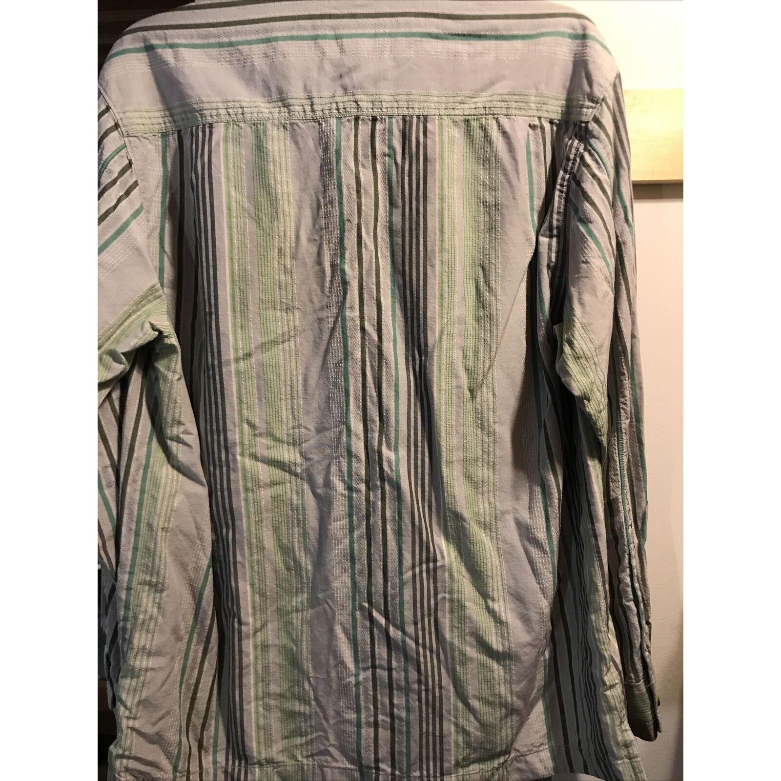 Tommy Bahama Tommy Bahama Mens M Striped Silk Blend Button Hawaiian Shirt Size US M / EU 48-50 / 2 - 10 Thumbnail