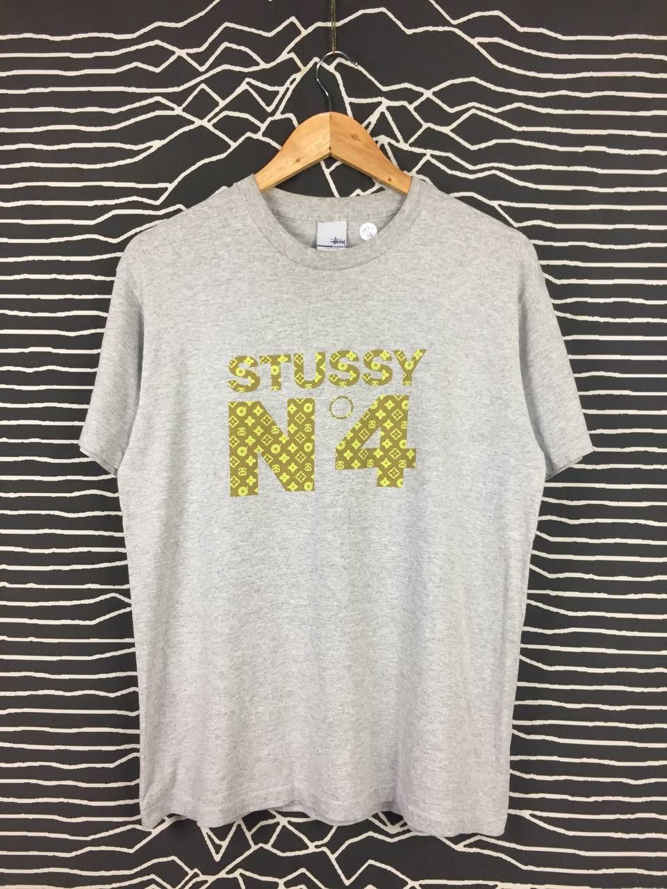 Stussy Vtg 90s Stussy No.4 LV Monogram Made In Usa Tee Size US M / EU 48-50 / 2 - 2 Thumbnail