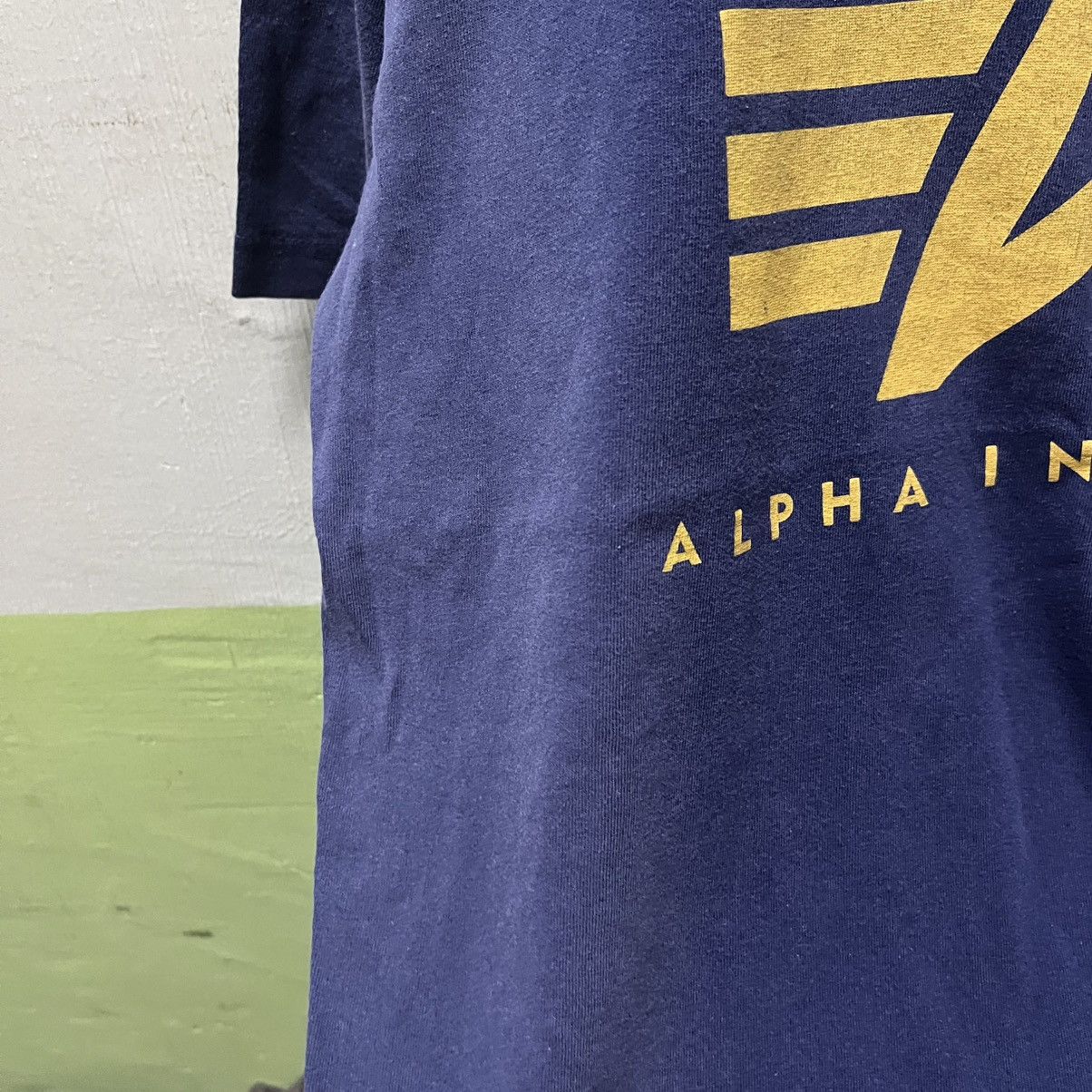 Alpha Industries Sunfaded Vintage Alpha Industries Logo Tees Size US L / EU 52-54 / 3 - 6 Thumbnail