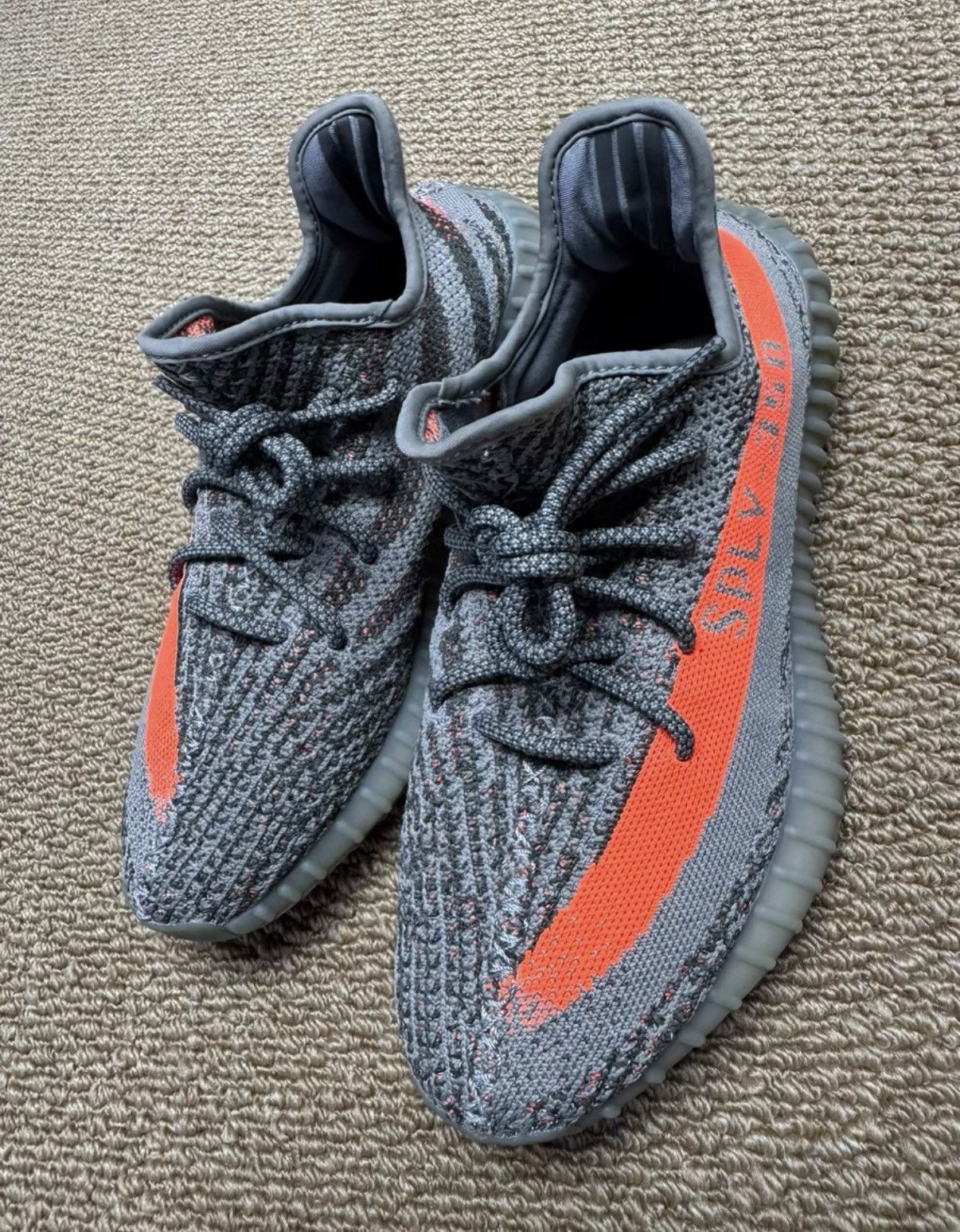 Adidas Adidas Yeezy 350 Grey Orange Static K37 Size US 8.5 / EU 41-42 - 4 Thumbnail