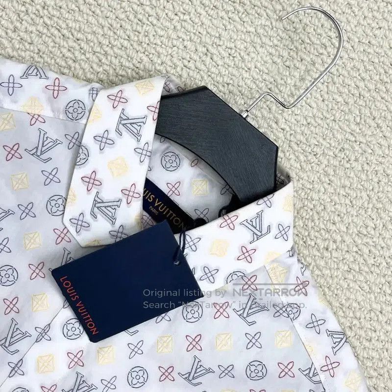 Louis Vuitton Louis Vuitton Spring Autumn Casual Embroidered Shirt . Size US M / EU 48-50 / 2 - 3 Thumbnail
