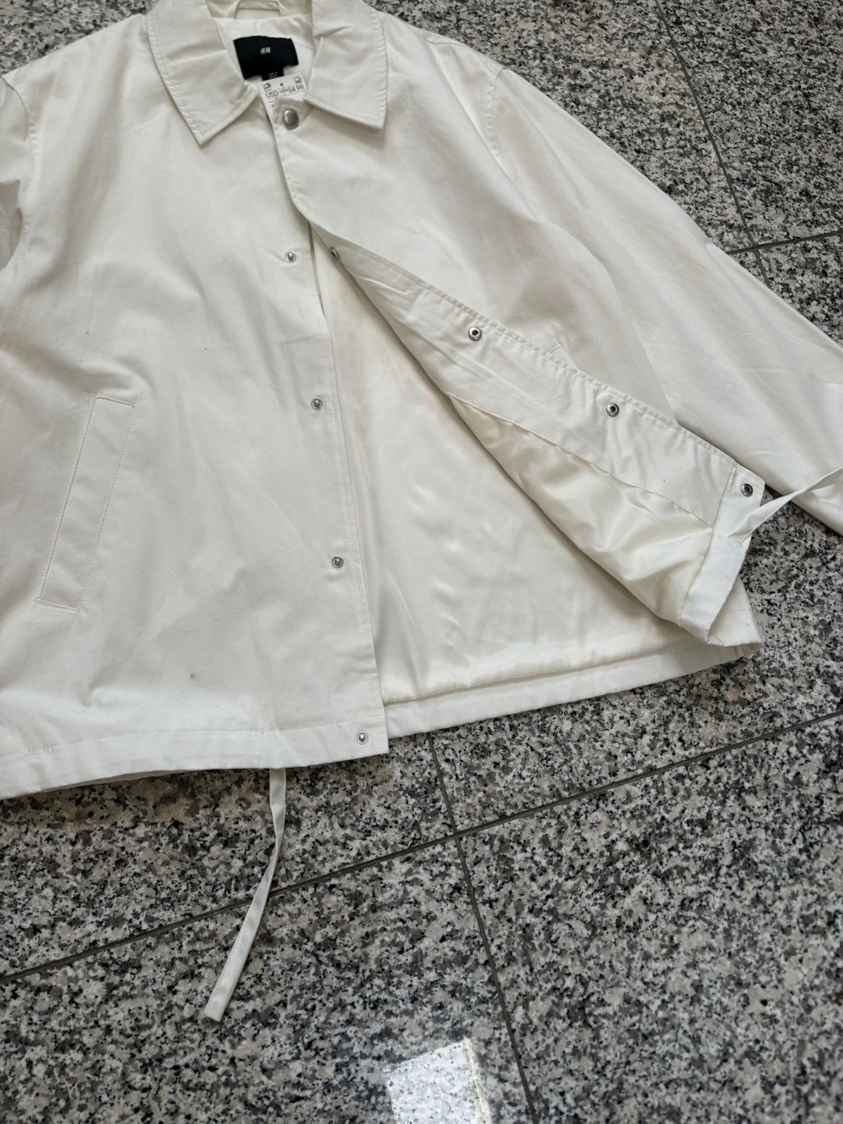 H&M Cream light jacket Size US M / EU 48-50 / 2 - 4 Thumbnail
